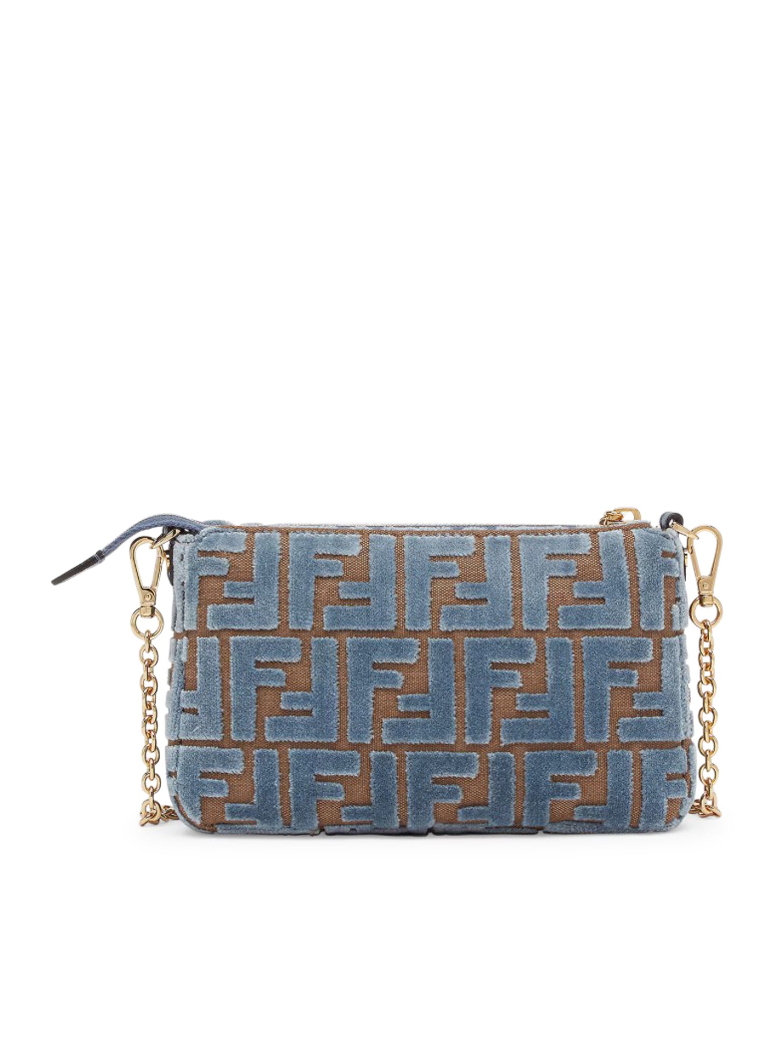 Fendi Baguette Pouch Bag in Blue - Stylish Crossbody Clutch for Women | Perfect for Parties, Date Nights & Evening Events | Model 8BS073AT14 F1NPUANICEOS