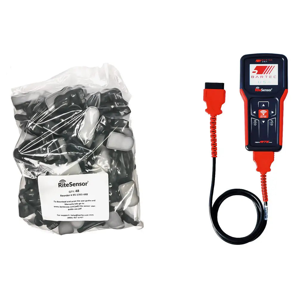 Bartec 30 Rite TPMS Sensors Bundle with Free TechRITEPro TPMS Tool - Complete Tire Pressure Monitoring System Kit for Cars, Trucks & SUVs - Easy Installation & Reliable Performance