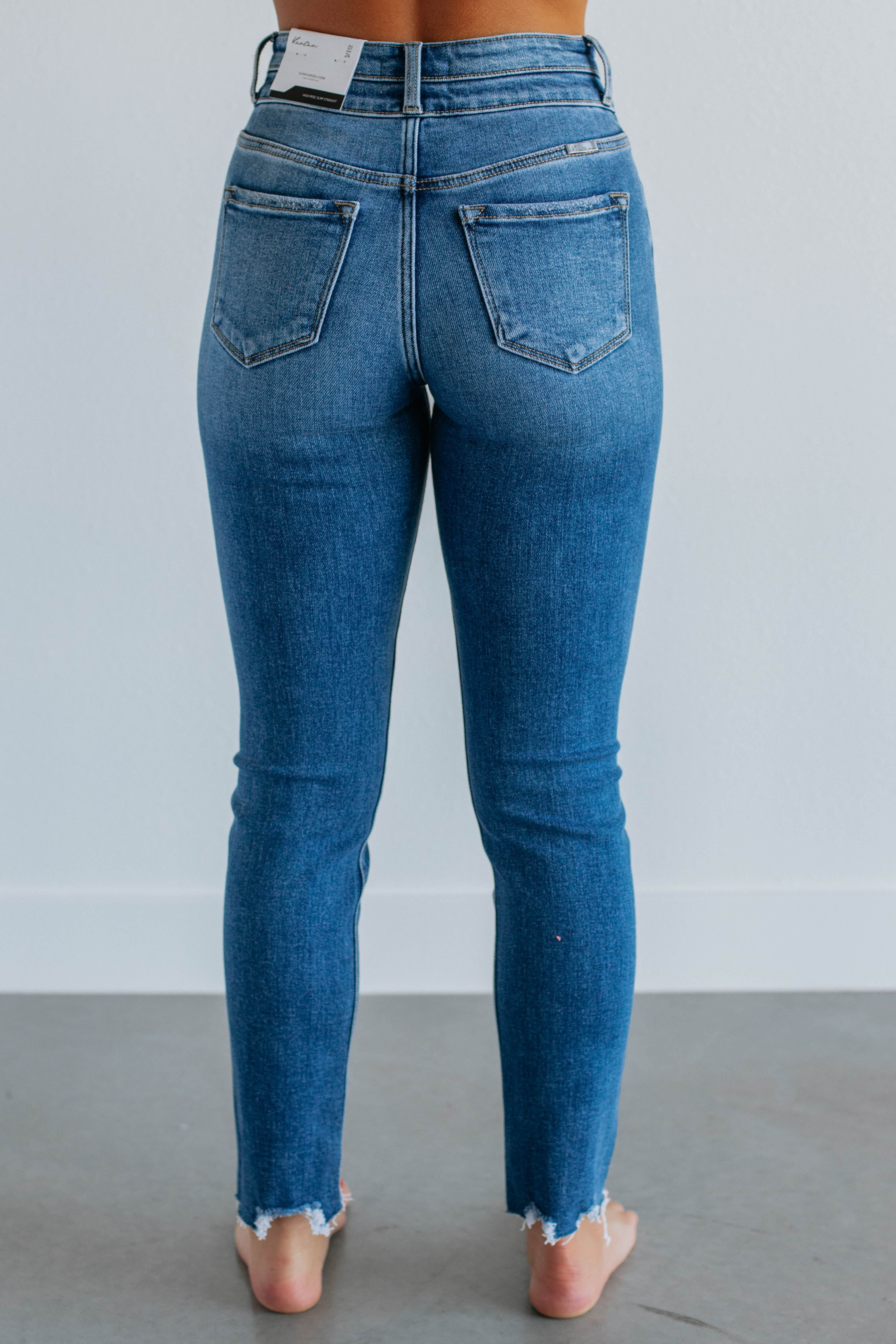 Jagger KanCan Jeans for Women - Medium Wash Distressed Denim Skinny Jeans - Perfect for Casual Wear, Night Out & Everyday Fashion