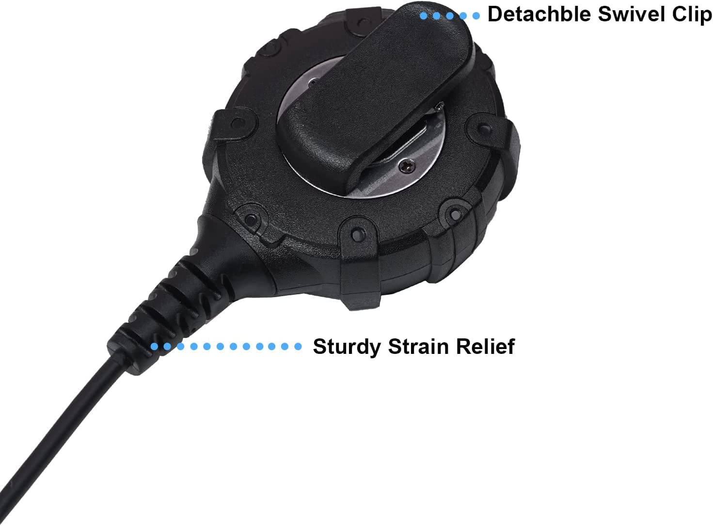 TDYU Speaker Microphone for Baofeng & Kenwood Walkie Talkies - Compatible with UV-5R, BF-888S, Retevis H-777, RT21, RT22, PUXING, Arcshell 2 Way Radios - Perfect for Outdoor Adventures, Construction Sites & Emergency Communication