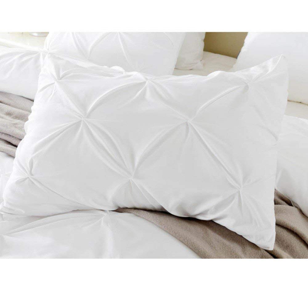 Premium 500 TC Pintuck Design Cotton Duvet Set King/Cal-King - Olive Green 3-Piece Bedding Set for Luxurious Comfort & Better Sleep - Perfect for Master Bedrooms, Guest Rooms & Cozy Retreats