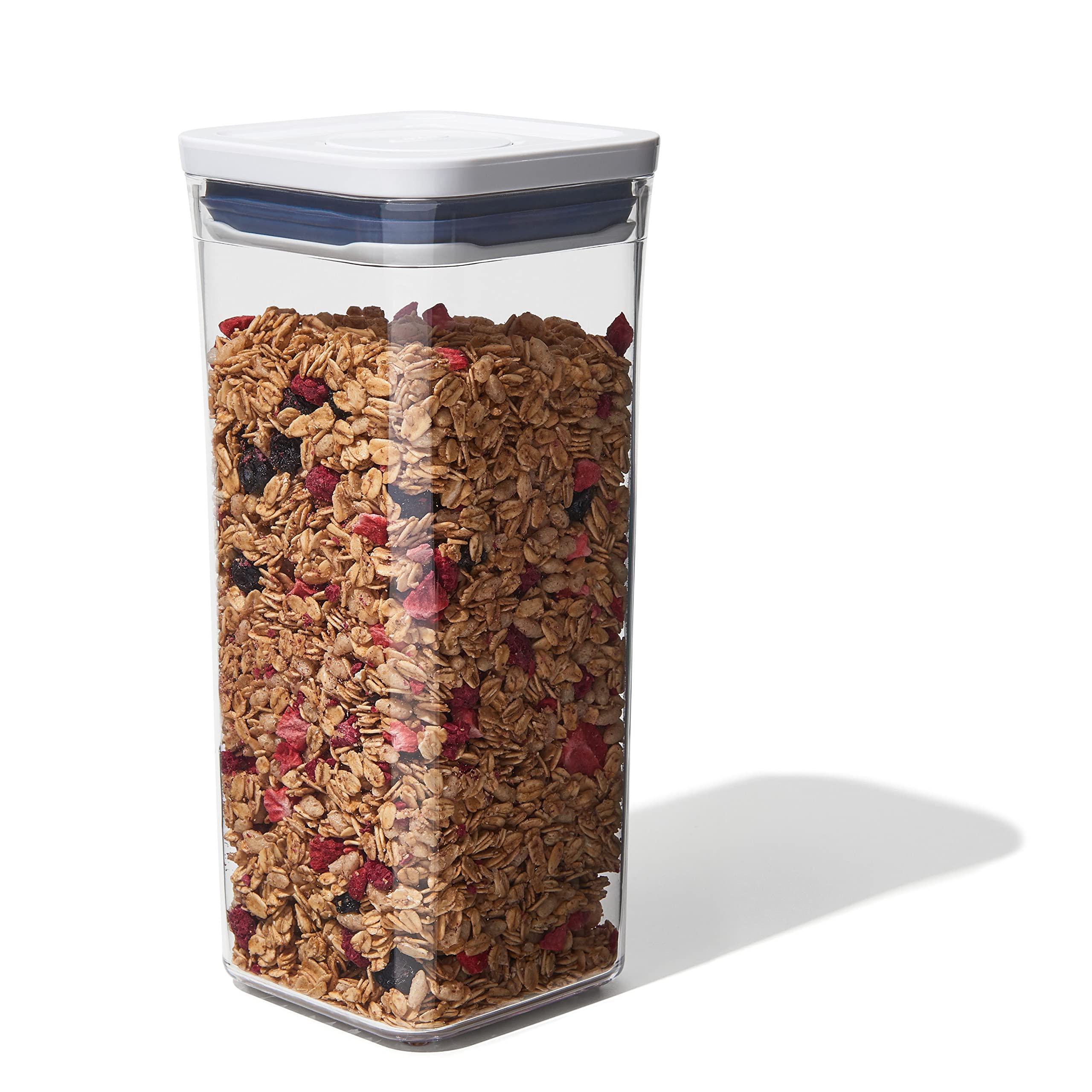 OXO Good Grips 1.7 Qt Airtight Food Storage Container - Small Square Medium POP Container for Granola, Dried Beans, Snacks - Perfect for Kitchen Pantry Organization & Fresh Food Storage
