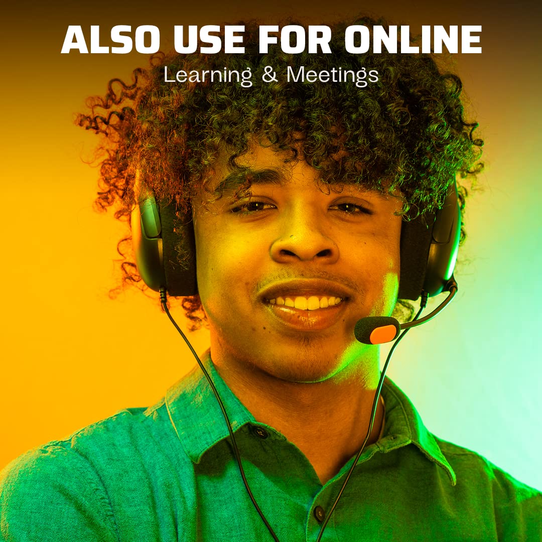 PDP Gaming AIRLITE Stereo Headset with Noise-Cancelling Mic for Xbox Series X|S, Xbox One & Windows PC - Lightweight Wired Gaming Headphones (Atomic White) - Perfect for Competitive Gaming & Online Chat