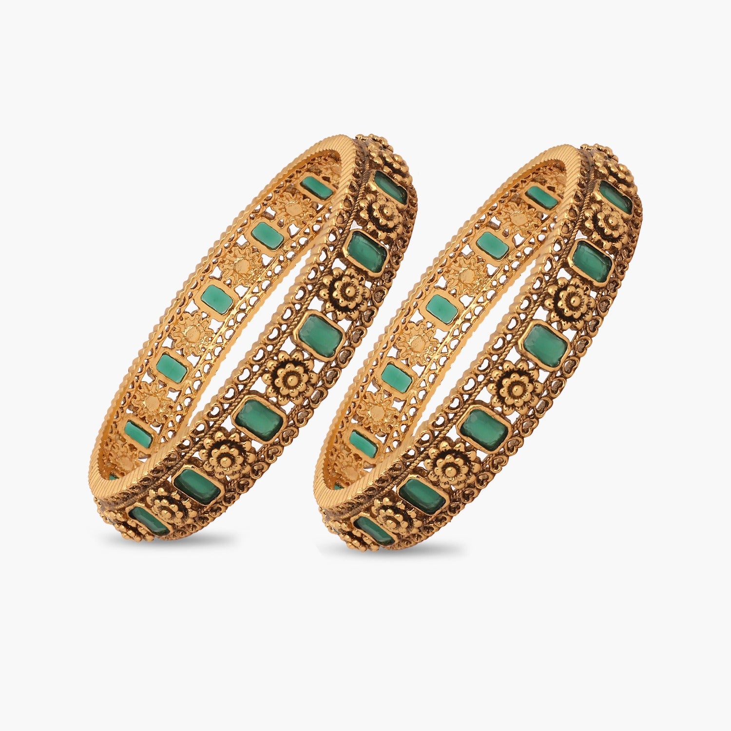 Vintage Antique Bangles for Women - Handmade Boho Bracelets for Wedding, Party & Everyday Wear