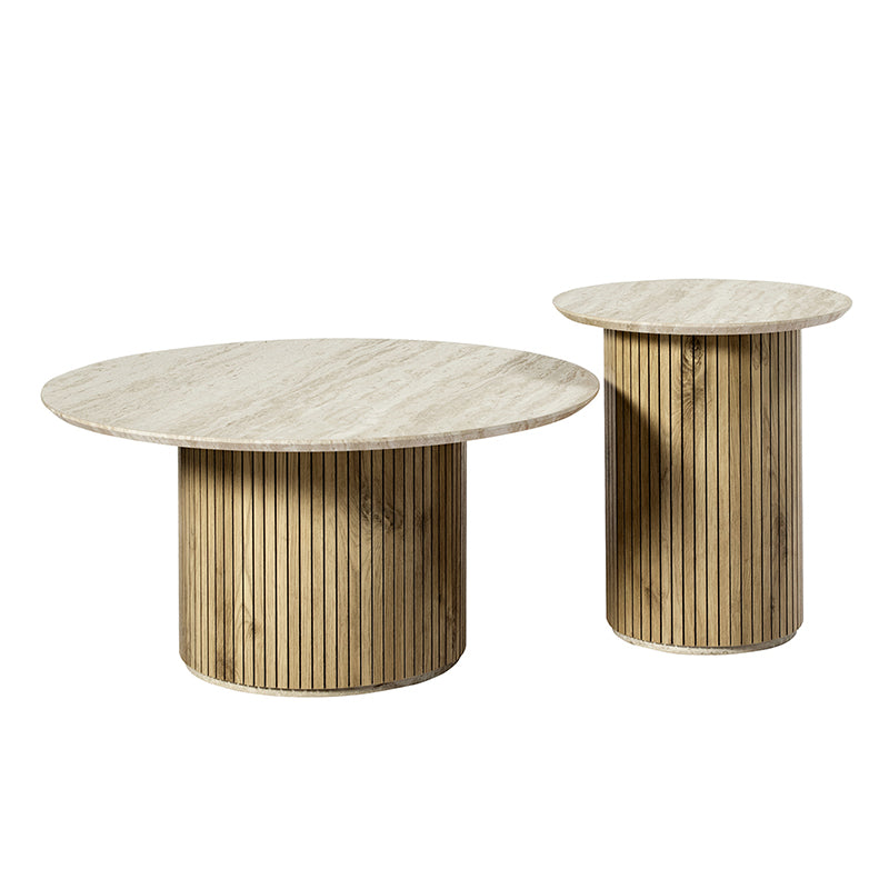 Modern Nesting Coffee Table Set - 2-Piece or 3-Piece Optional - Space-Saving Living Room Furniture for Small Spaces, Apartments & Home Decor
