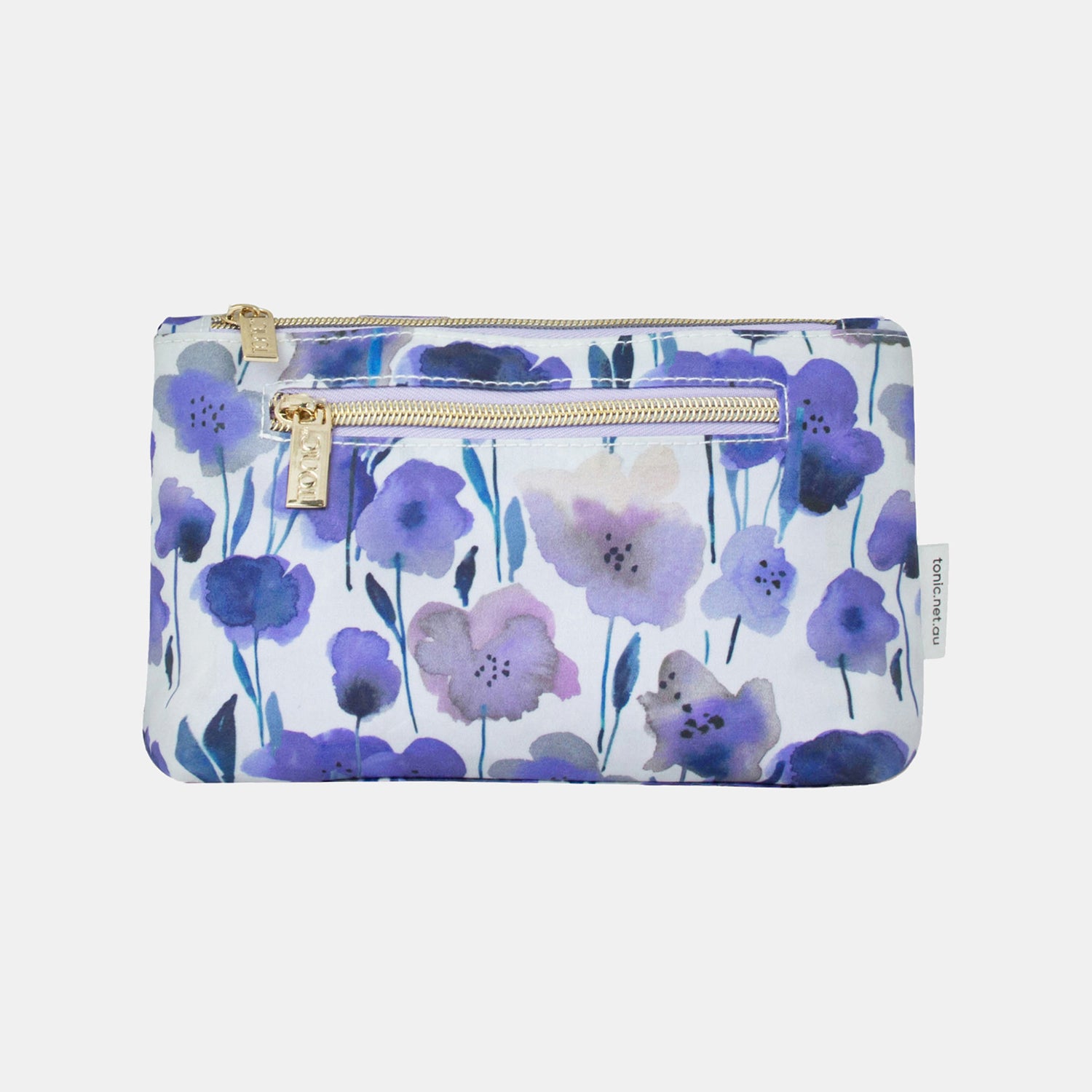 Small Cosmetic Bag | Morning Meadow Floral Design | Perfect for Travel, Makeup Storage & Daily Essentials Organization