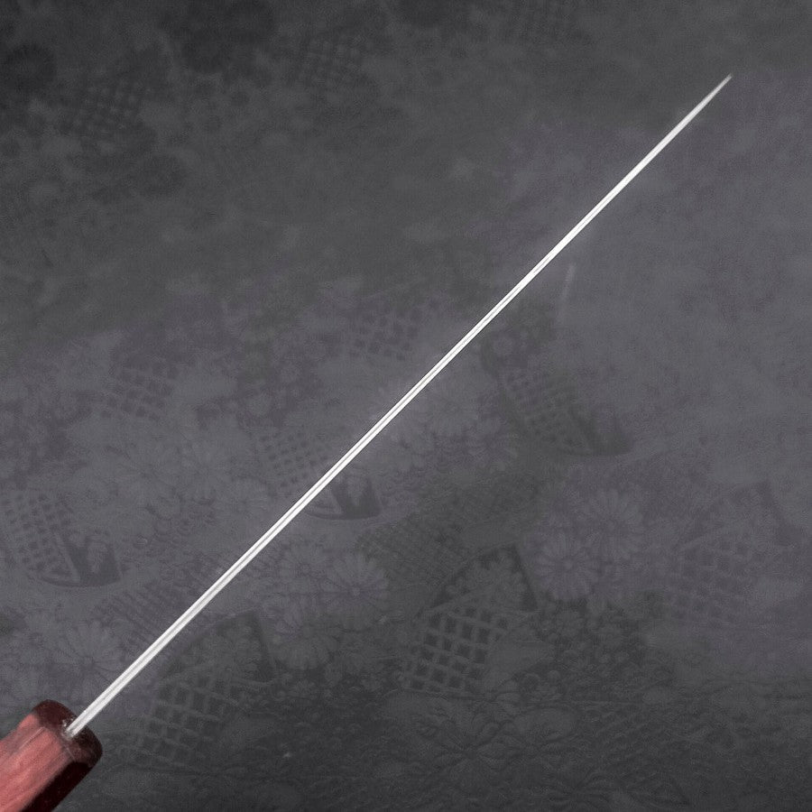 Premium AUS-10 Wave Damascus Sujihiki Knife 240mm with Purple Urushi Handle - Japanese Sushi & Sashimi Chef's Knife for Precision Slicing