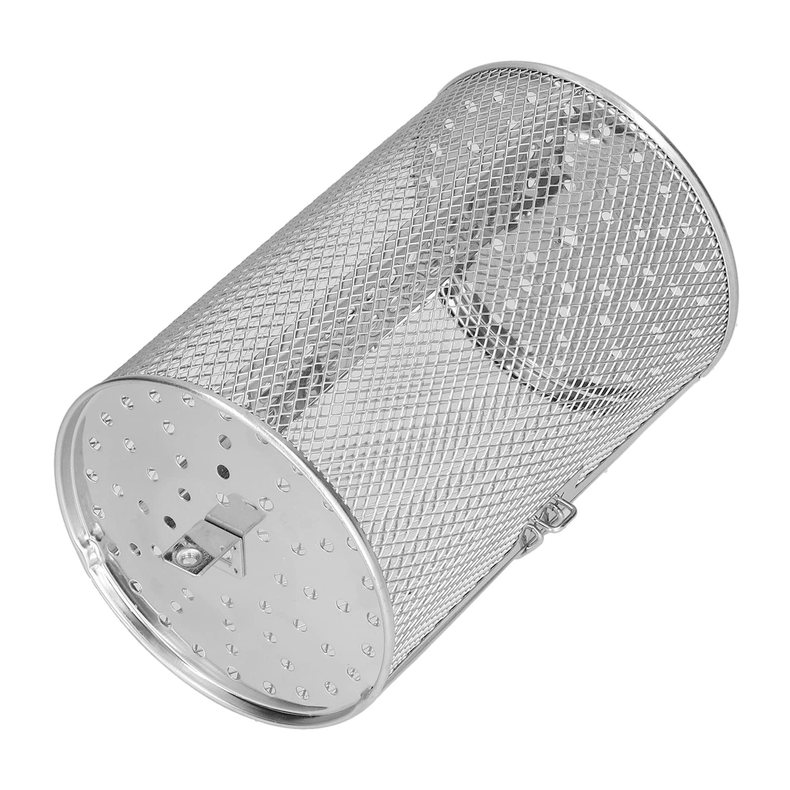 Zerodis 360° Rotating Stainless Steel Air Fryer Basket - Universal Oven Safe Baking & Grill Accessory for Roasting Nuts, Coffee Beans, Chicken Wings - Perfect for Air Fryers, Toaster Ovens & Home Kitchen Cooking