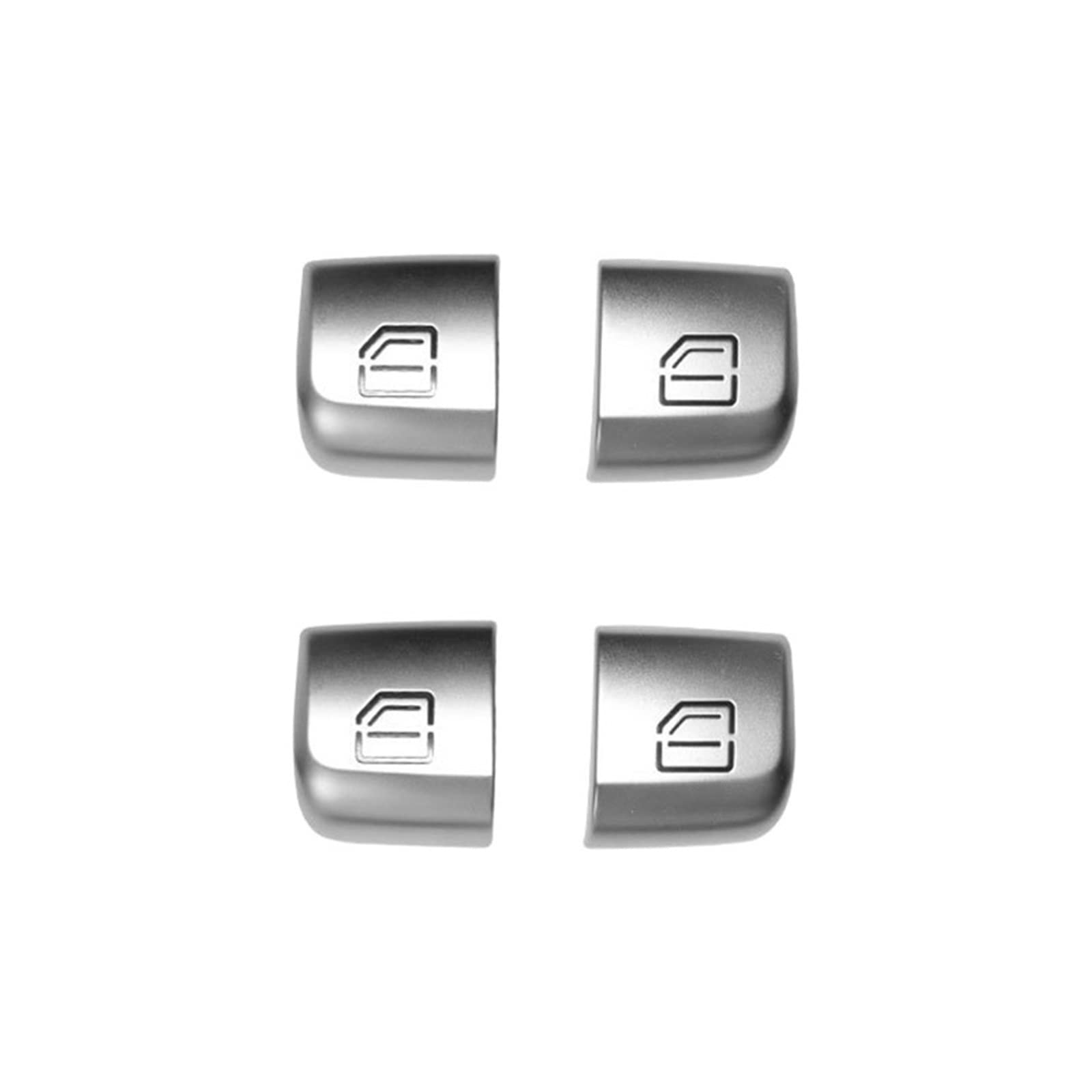ABS Car Window Lift Switch Button Cover for Mercedes Benz C Class W205 & GLC Class W253 (2015-2021) - 4PCS Set - Interior Stickers & Accessories - Perfect for Car Customization & Protection