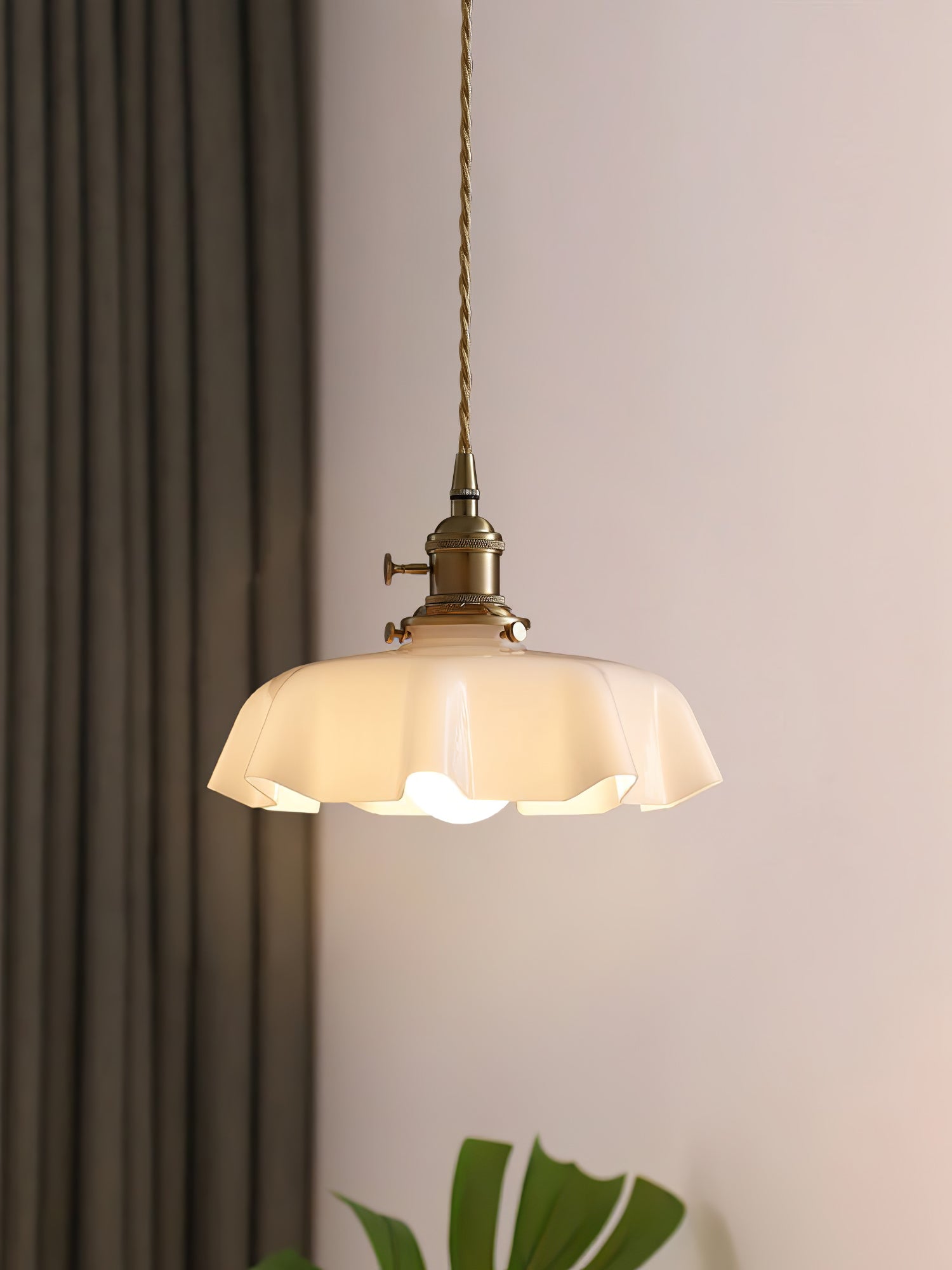 French Flower Pendant Light - Elegant Floral Chandelier for Dining Room, Kitchen Island & Bedroom Lighting - Vintage Inspired Ceiling Fixture