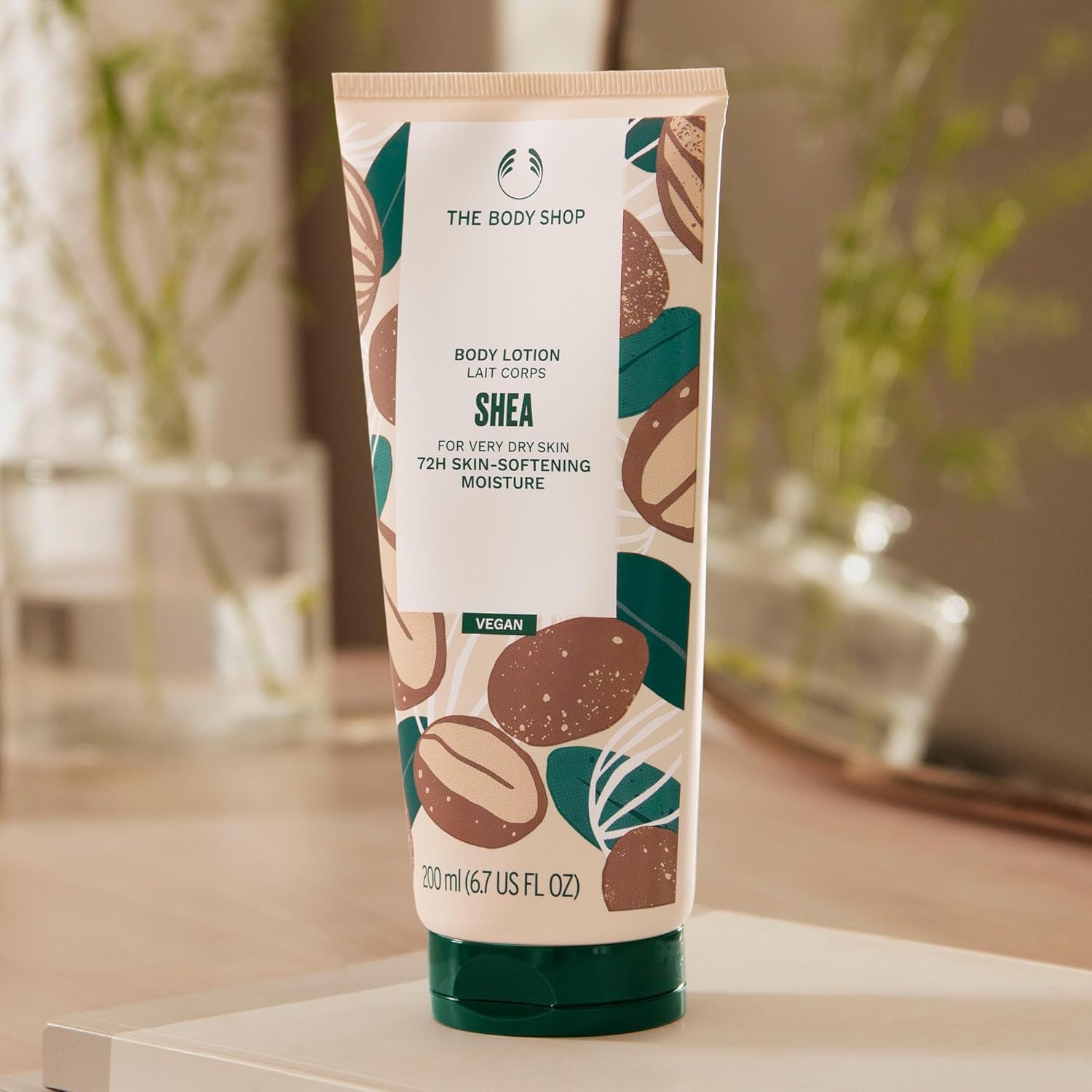 The Body Shop Shea Nourishing Body Lotion 200ml - 72-Hour Moisturizing for Very Dry Skin | Vegan & Cruelty-Free | Deep Hydration for Hands, Body & Feet | Perfect for Winter & Sensitive Skin Care