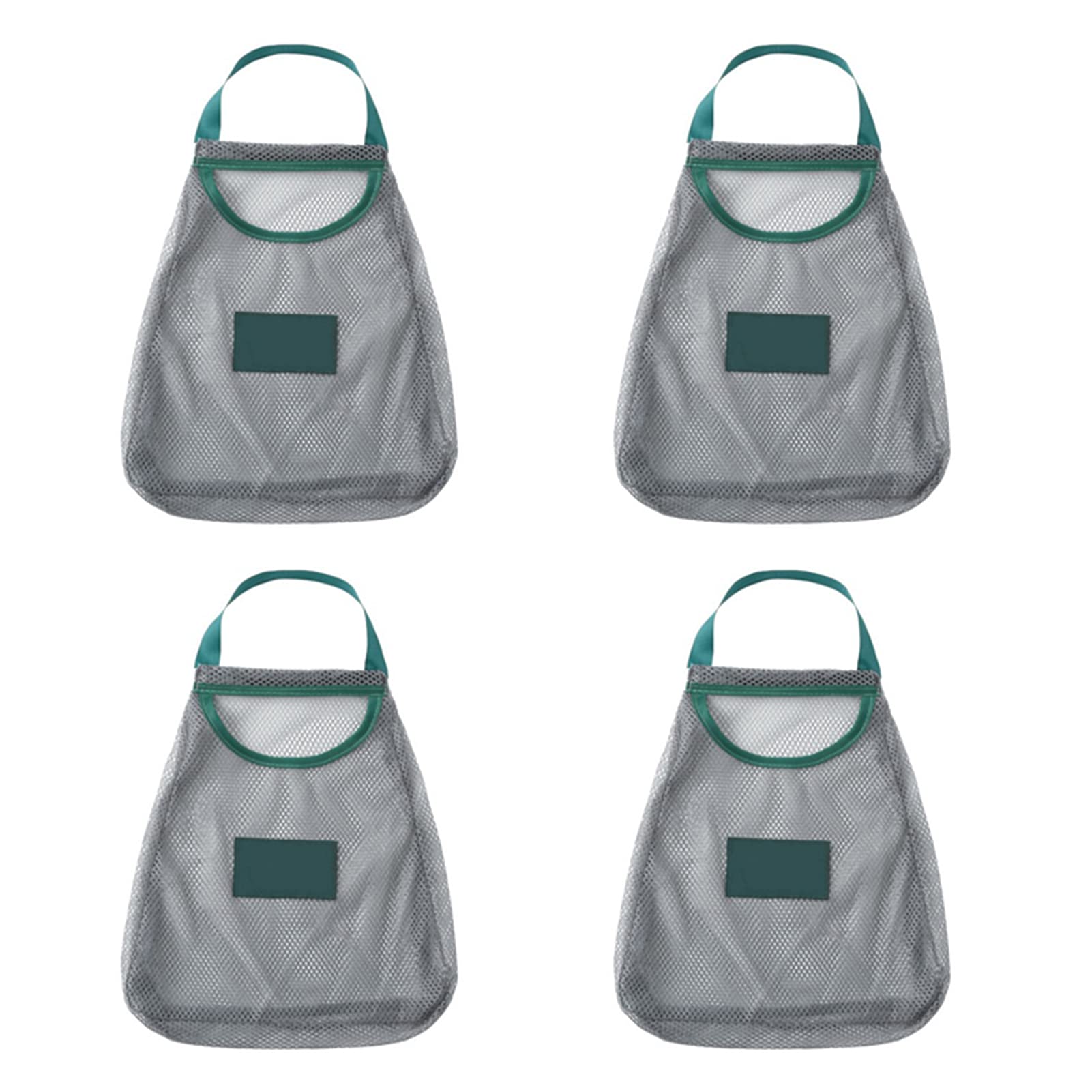 VALINK Reusable Cotton Mesh Grocery Bags - 4 Pack Eco-Friendly Produce Bags for Fruits, Vegetables & Garlic Storage - Breathable Kitchen Shopping Bags with Handles for Farmers Market & Zero Waste Lifestyle