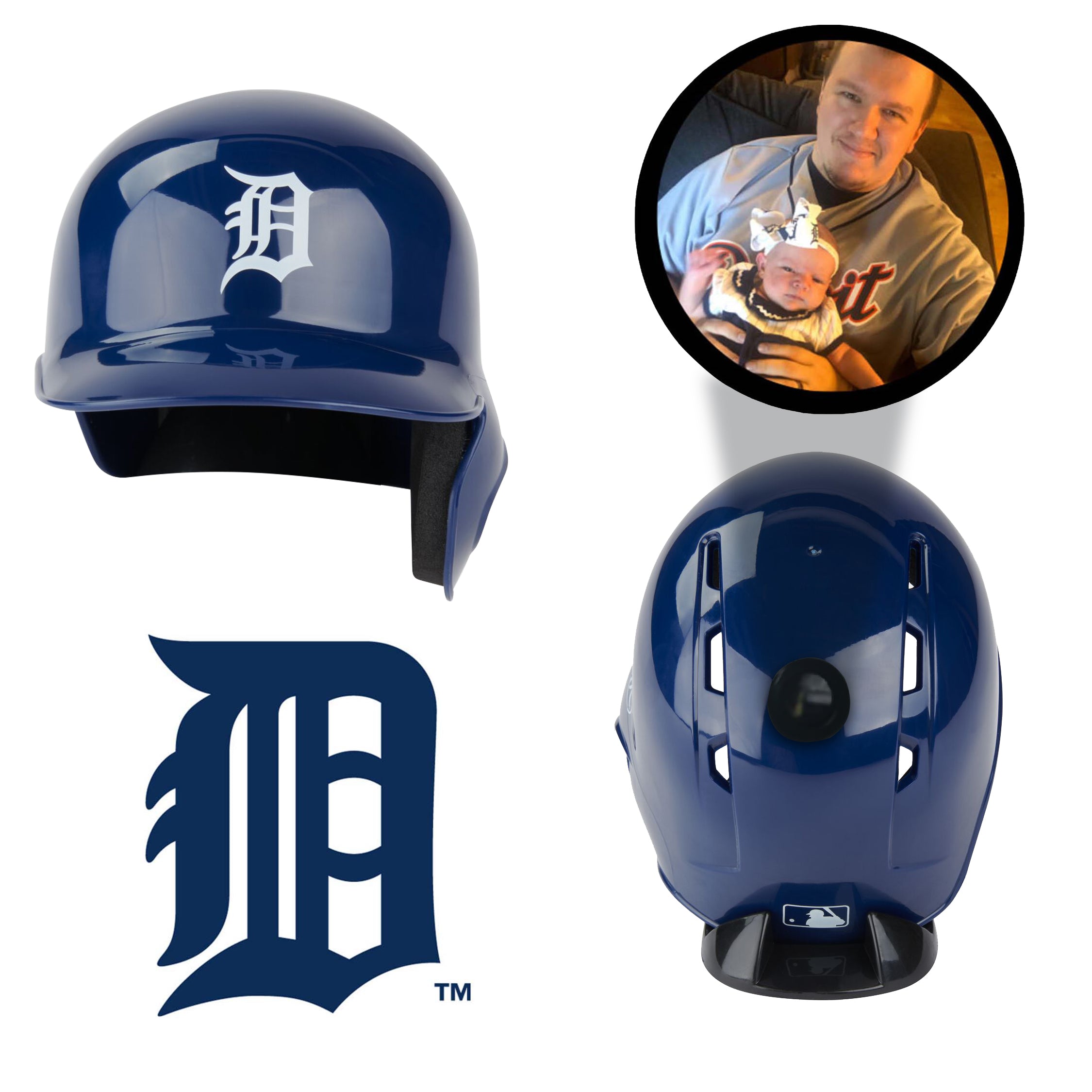 Detroit Tigers MLB Mini Batting Helmet - Officially Licensed Collectible Baseball Memorabilia for Fans & Display (Perfect for Game Day, Man Cave Decor, or Gift for Baseball Lovers)