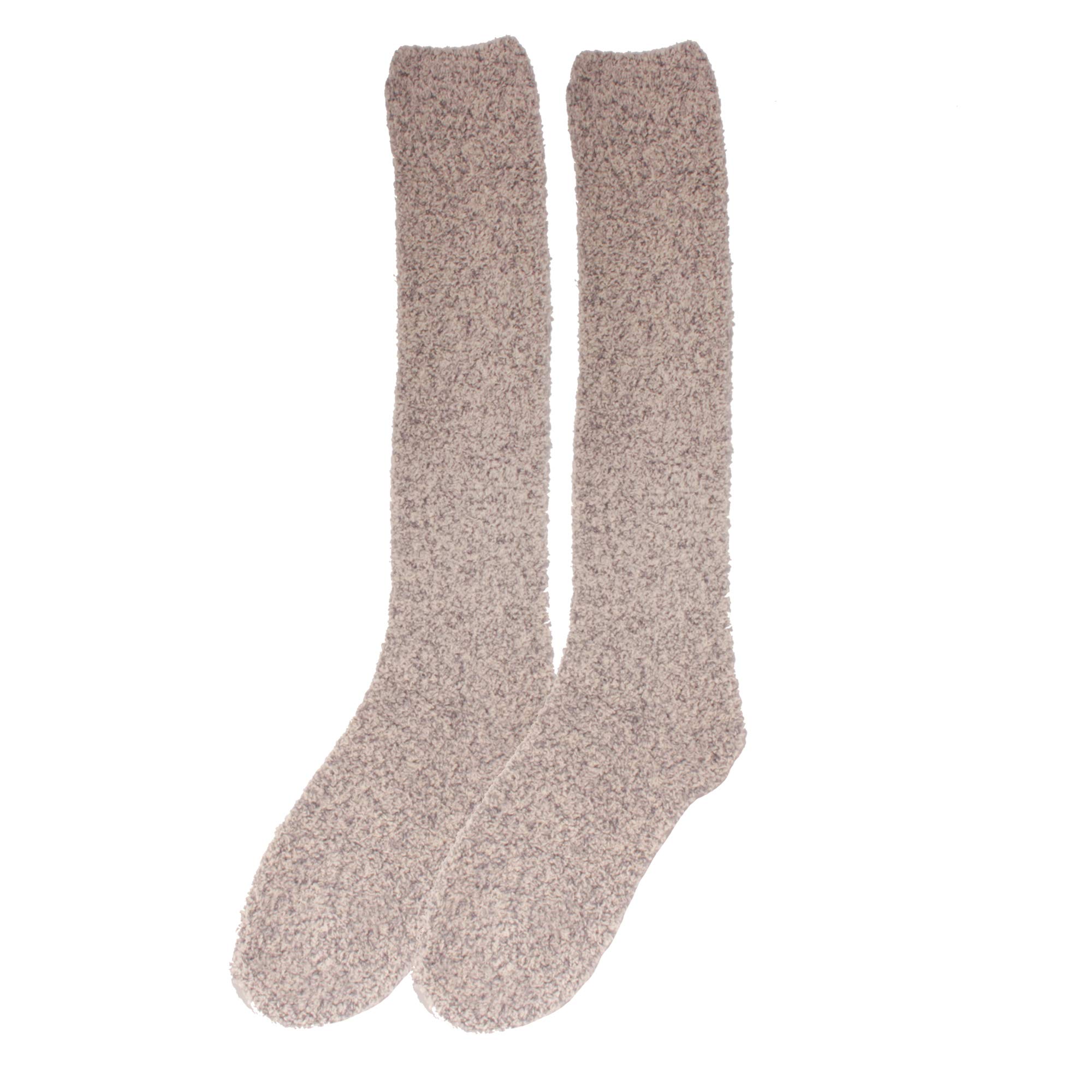 Women's Fuzzy Feather Soft Cozy Knee High Socks - Warm Winter Socks for Women, Perfect for Cold Weather, Home, Office and Outdoor Activities