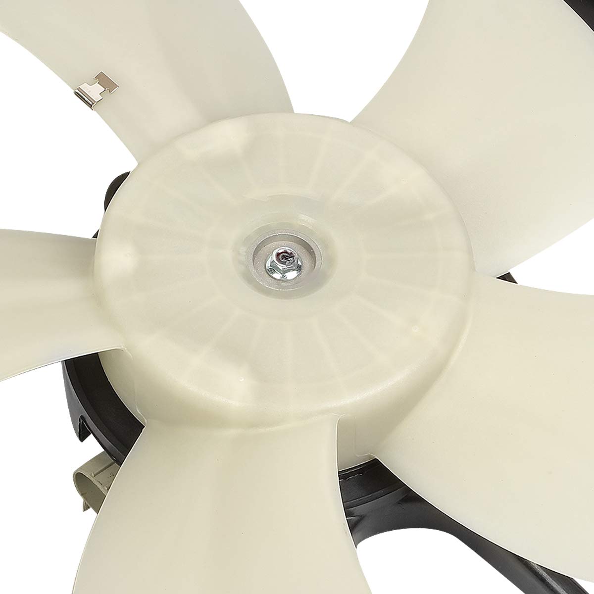 DNA MOTORING OEM-RF-0071 High Performance Radiator Cooling Fan Assembly - Direct Replacement for 2001-2002 Dodge Neon & 2001-2005 Dodge Neon/SX 2.0L - Improved Cooling Efficiency, Black - Perfect for Engine Overheating Prevention & Summer Driving