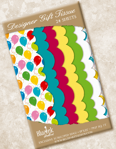 Colorful Scalloped Tissue Paper for Balloon Party Decorations - Perfect for Birthday, Baby Shower & Wedding Backdrops