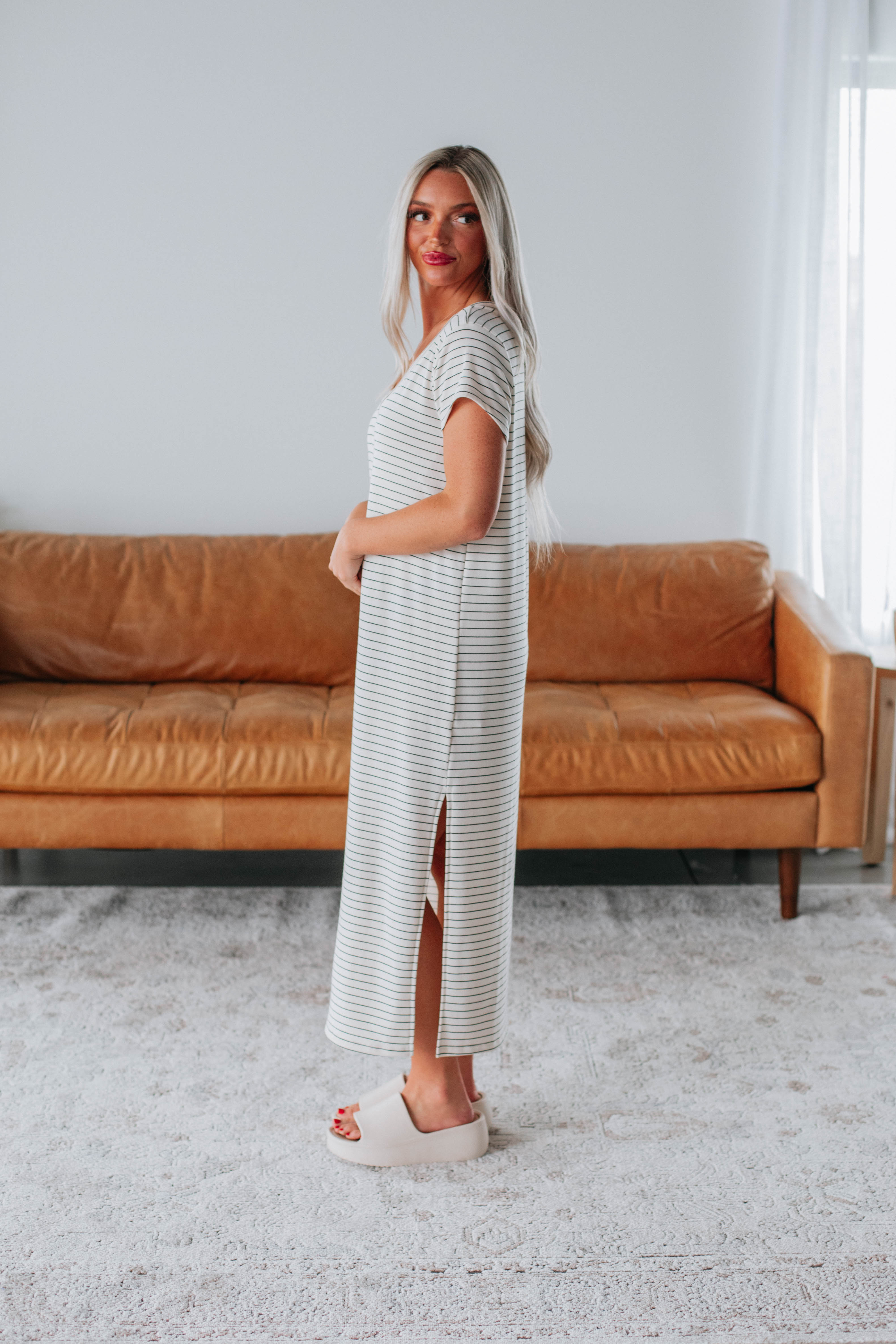 Fletcher Striped Dress for Women - Stylish & Comfortable Summer Casual Dress - Perfect for Office, Party & Vacation