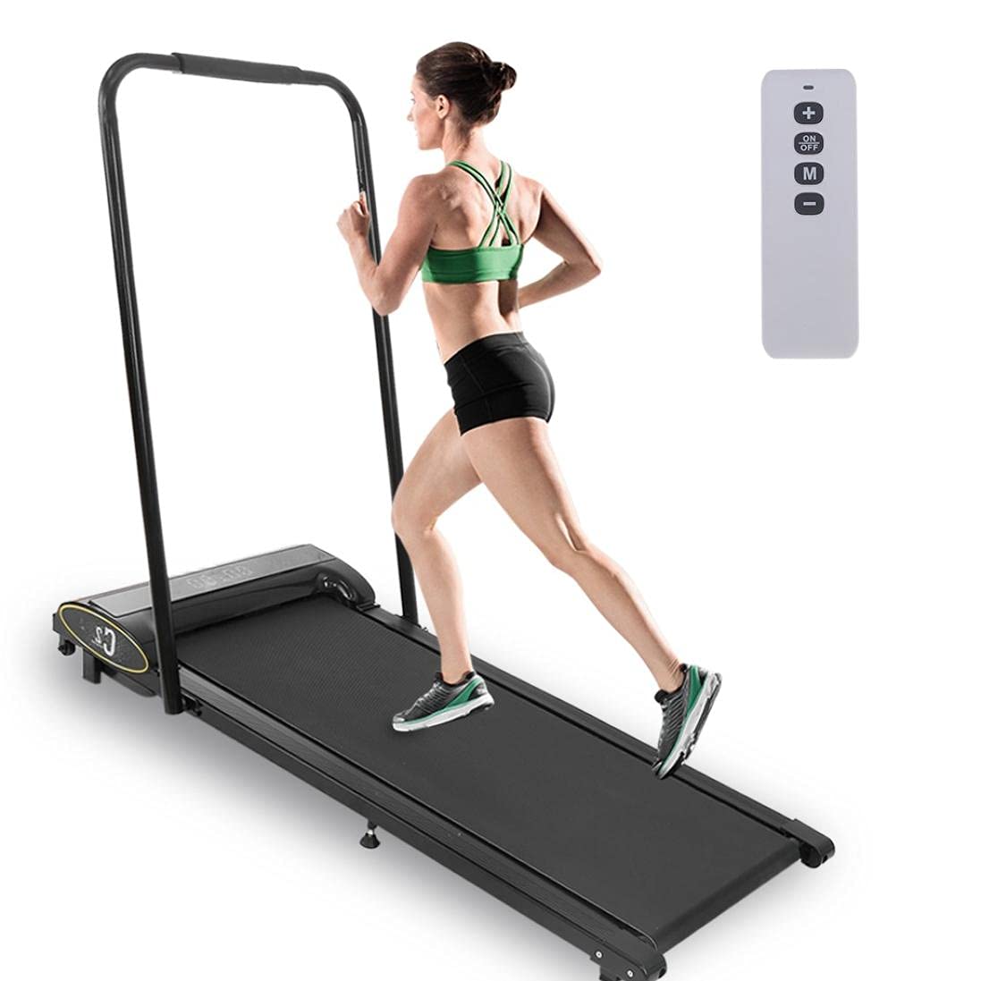 2 in 1 Folding Under Desk Treadmill with Remote Control & LCD Display - Electric Motorized Walking Pad for Jogging, Running & Cardio - Compact Home Gym & Office Workout Equipment (US Stock) - Perfect for Small Spaces, Work from Home & Apartment Fitness
