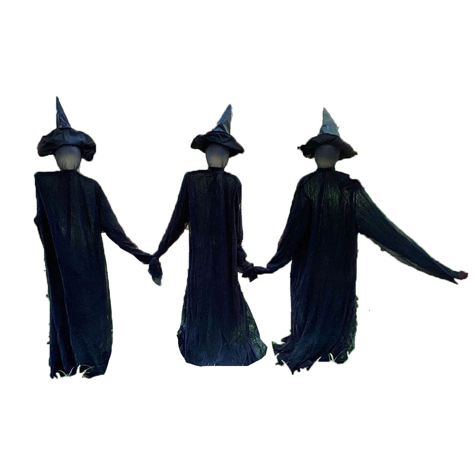 Scary Halloween Decorations - Motion Activated Glowing Witch Hands for Outdoor & Indoor Home Decor - Perfect for Front Door, Living Room, and Party Scenes