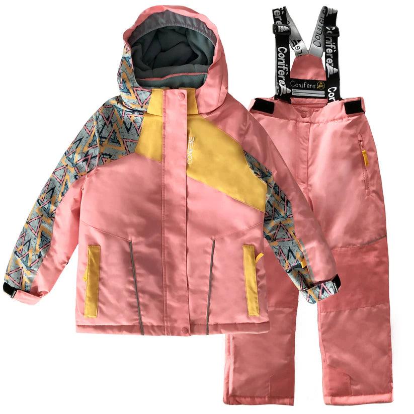 Conifere Girls' Winter Snow Suit - Waterproof Insulated Snowsuit for Kids (Sizes 4, 6x, 7) - Perfect for Skiing, Snowboarding & Outdoor Winter Play