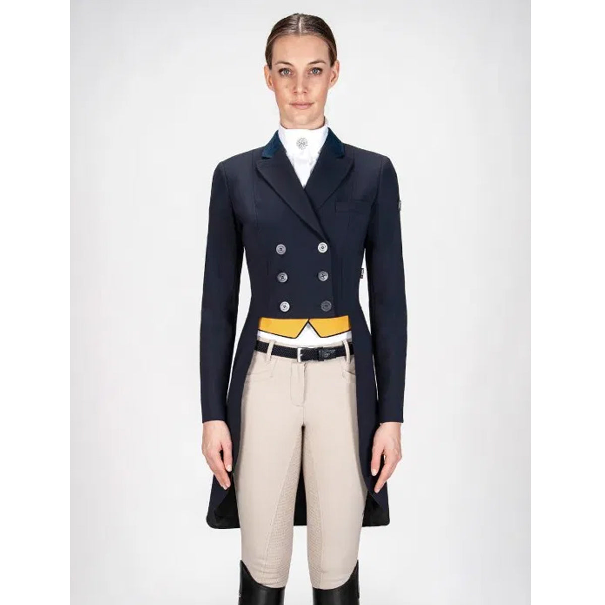 Equiline Women's MacKenzie Hunter Shadbelly Show Coat - Elegant Equestrian Riding Jacket for Horse Shows & Dressage Competitions - Perfect for Professional Riders & Hunt Seat Events