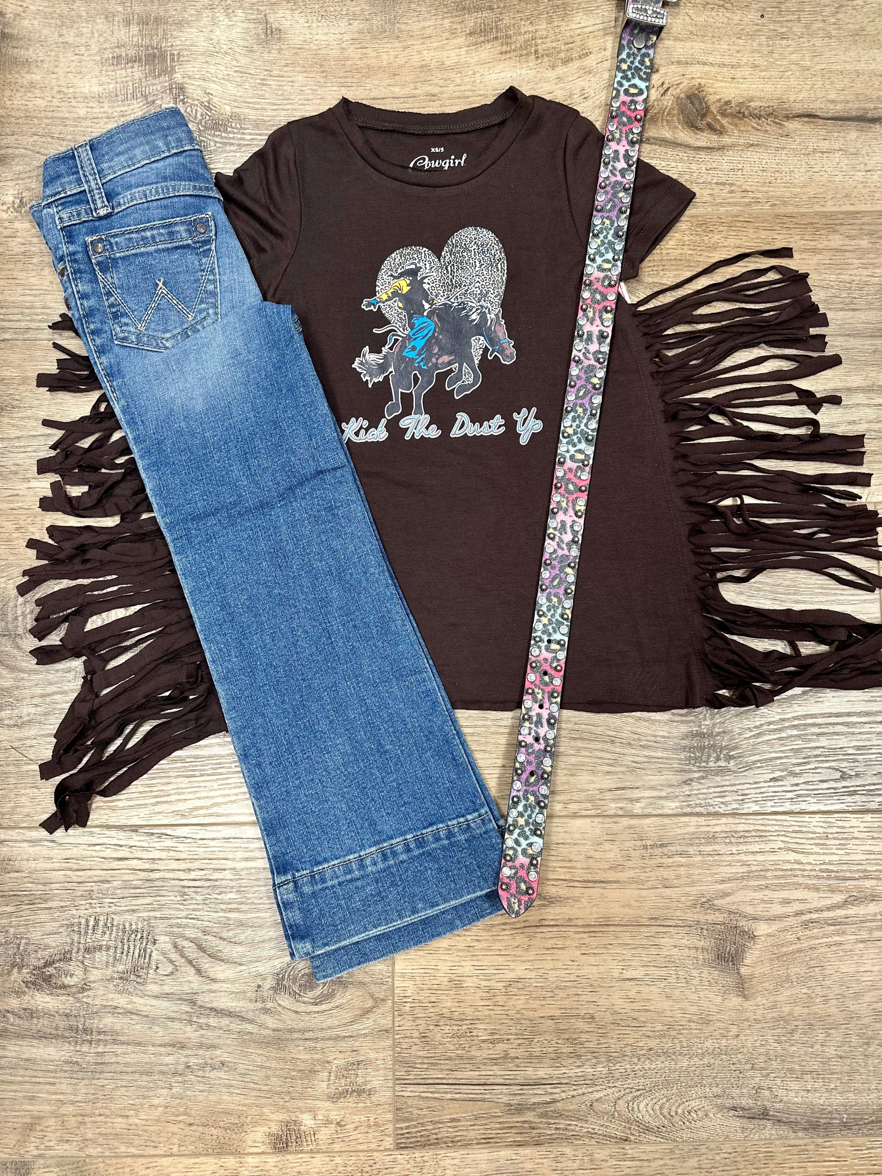 Youth 'Kick the Dust Up' Short Sleeve Graphic Tee - Cool Casual Cotton T-Shirt for Teens & Young Adults - Perfect for Concerts, Parties & Everyday Wear