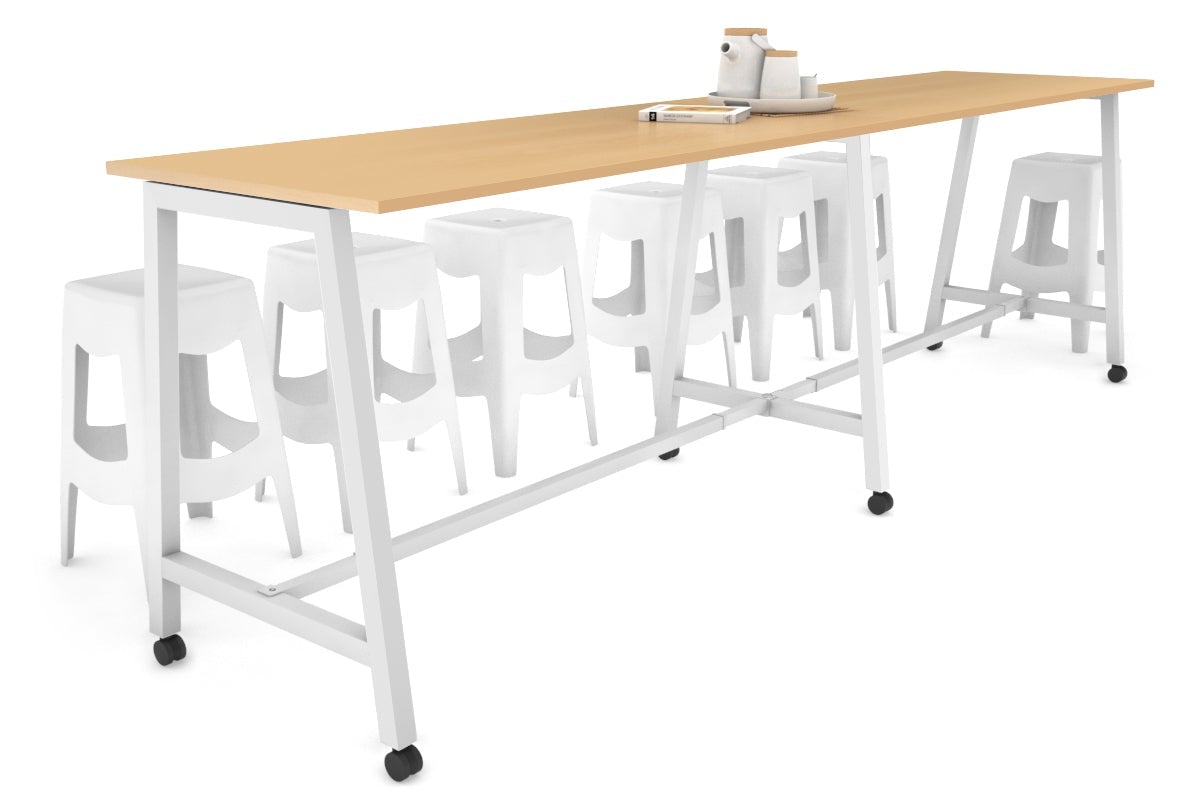 Quadro A Legs Large Counter Table - 3200L x 700W - Heavy Duty Metal Frame for Kitchen Island, Restaurant, or Commercial Use