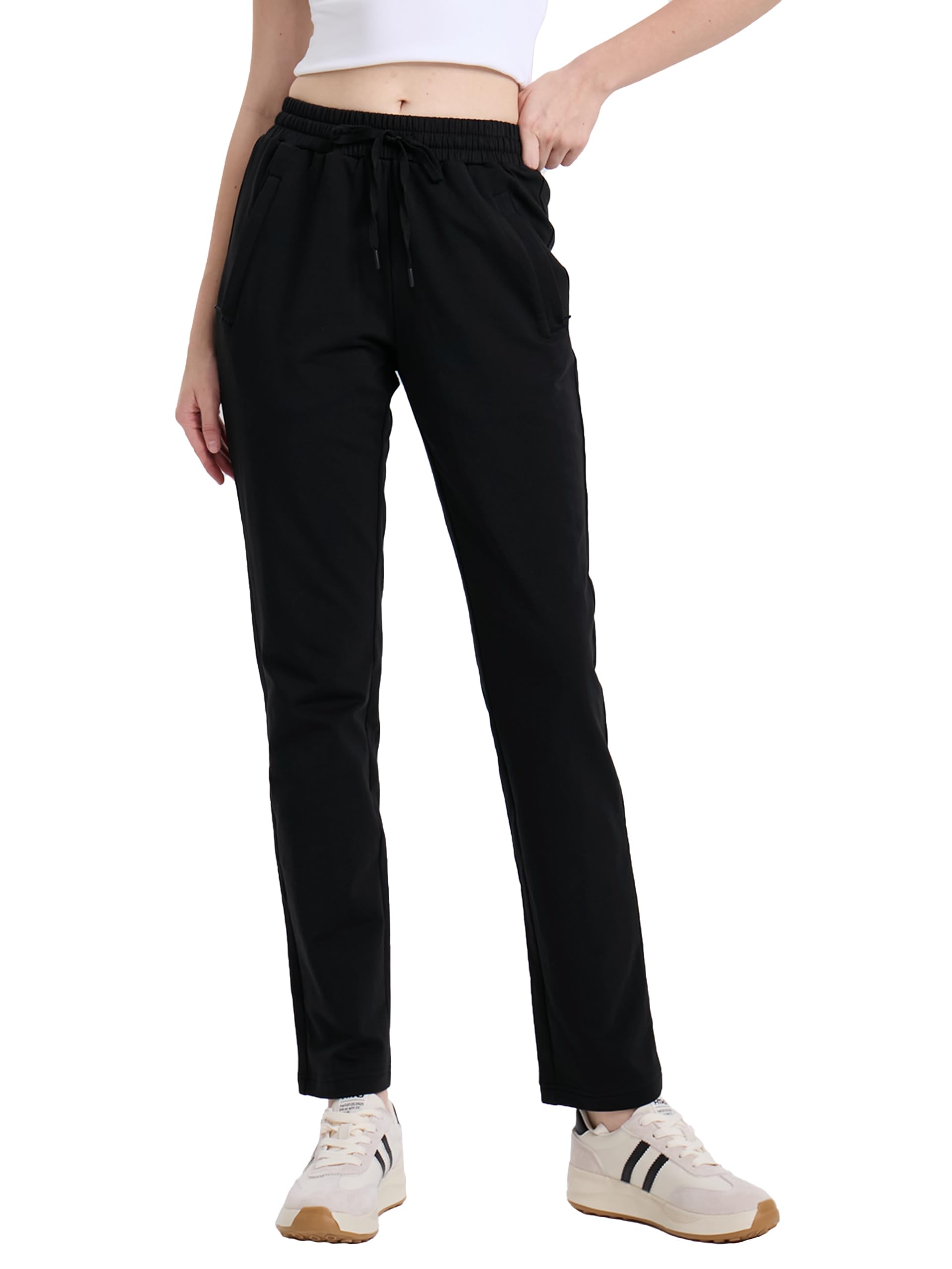 SEVEGO Women's High Waisted Cotton Sweatpants - 30