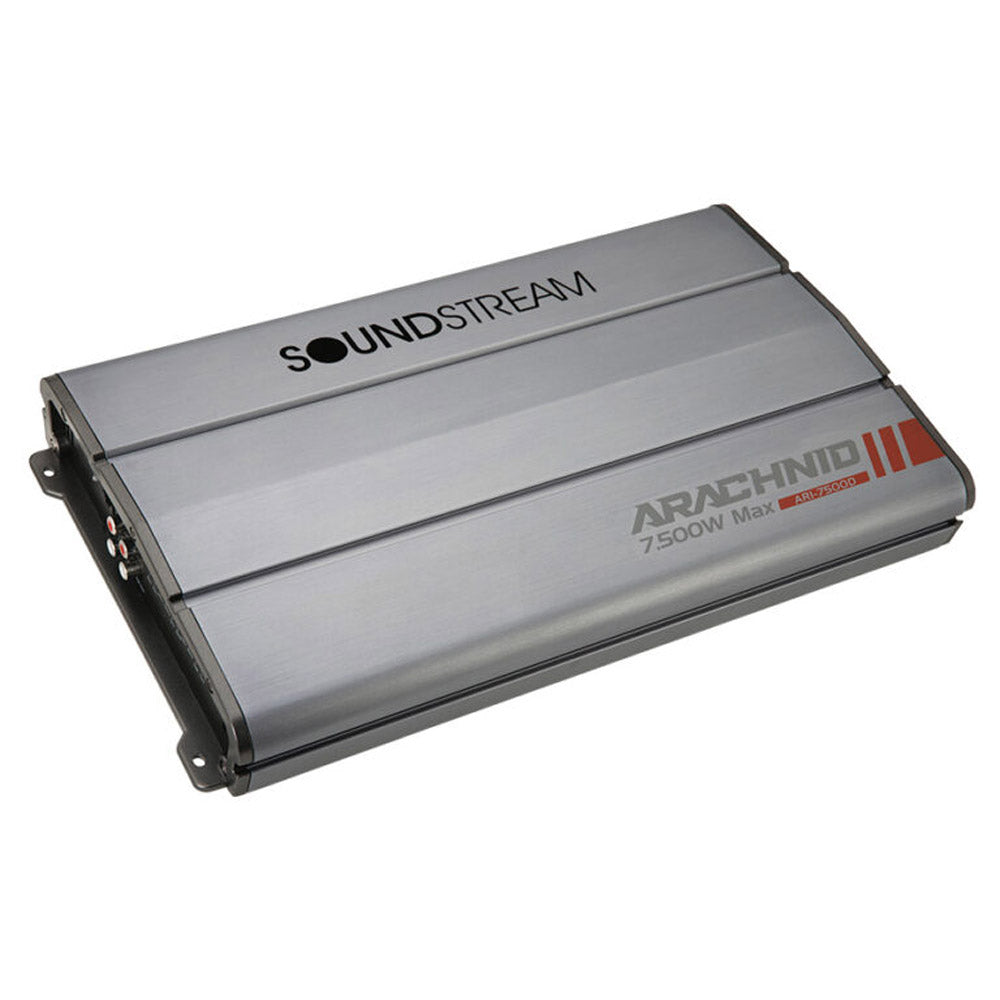 Soundstream AR1 7500D 7500W Monoblock Class D Arachnid Series Car Amplifier with Bass Remote - High Power Car Audio System for Deep Bass & Clear Sound | Perfect for Car Audio Upgrades, Subwoofer Installations & Bass Enthusiasts