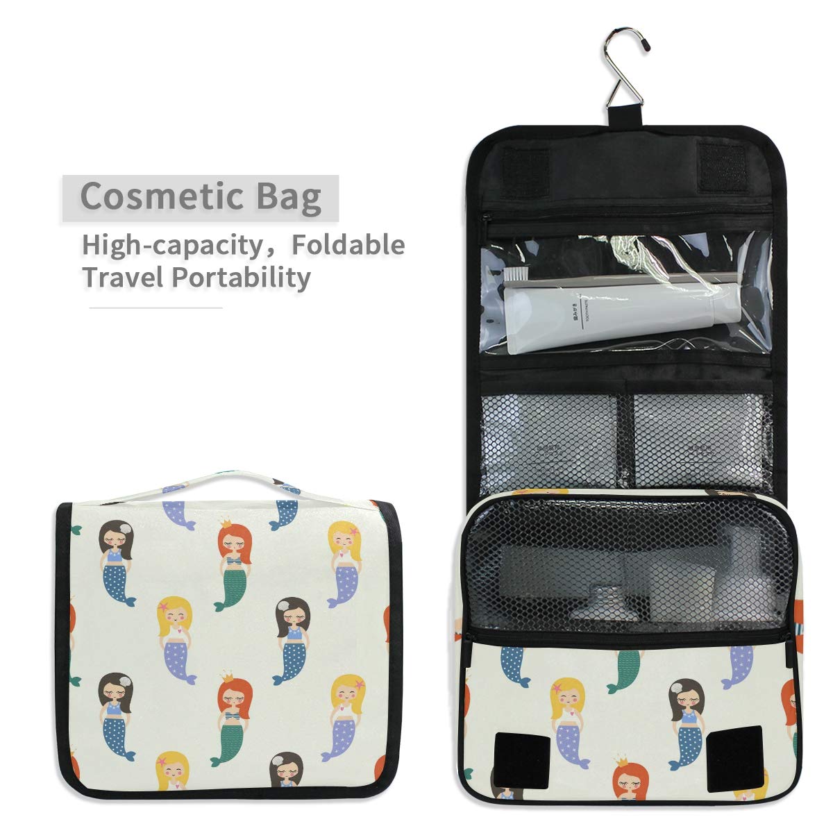 Waterproof Hanging Travel Toiletry Bag - Portable Cosmetic Organizer for Men & Women - Perfect for Camping, Gym, Business Trips & Vacation Essentials