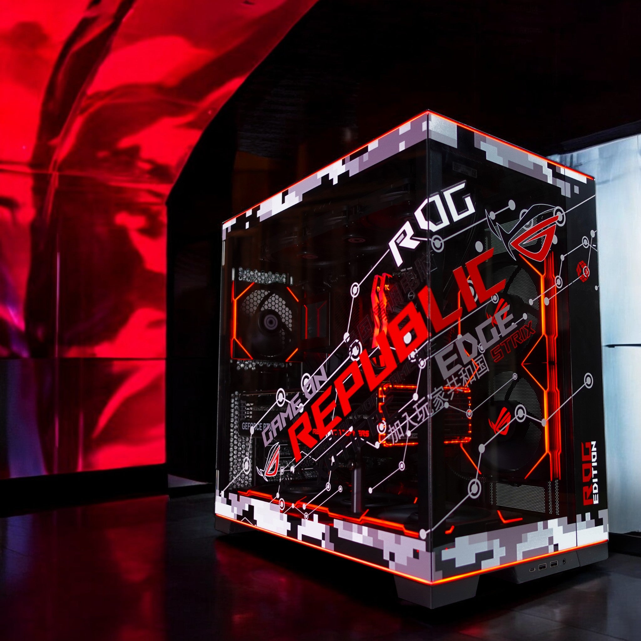 EVO ROG O11D Ultimate PC Case - High Performance Gaming Computer Case for Custom Builds | Perfect for Gaming Rigs, Workstations & Streaming Setups