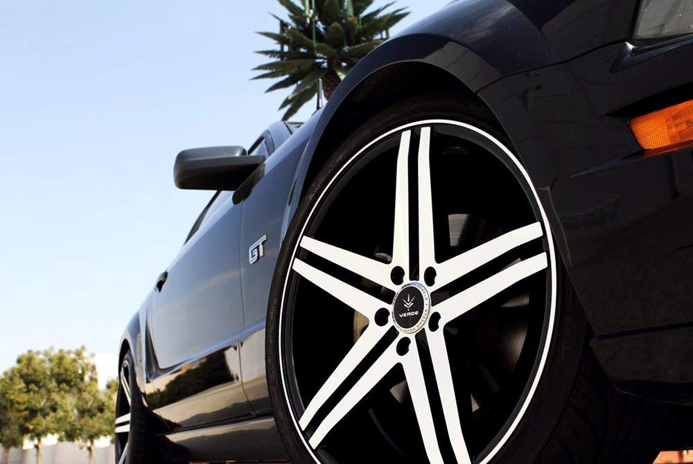 V39 Parallax Gloss Black Machined Face Wheel 22x9 5x4.5 Bolt Pattern +38mm Offset - Premium Alloy Rims for Trucks, SUVs & Custom Cars - Off-Road, Street & Show Vehicle Applications