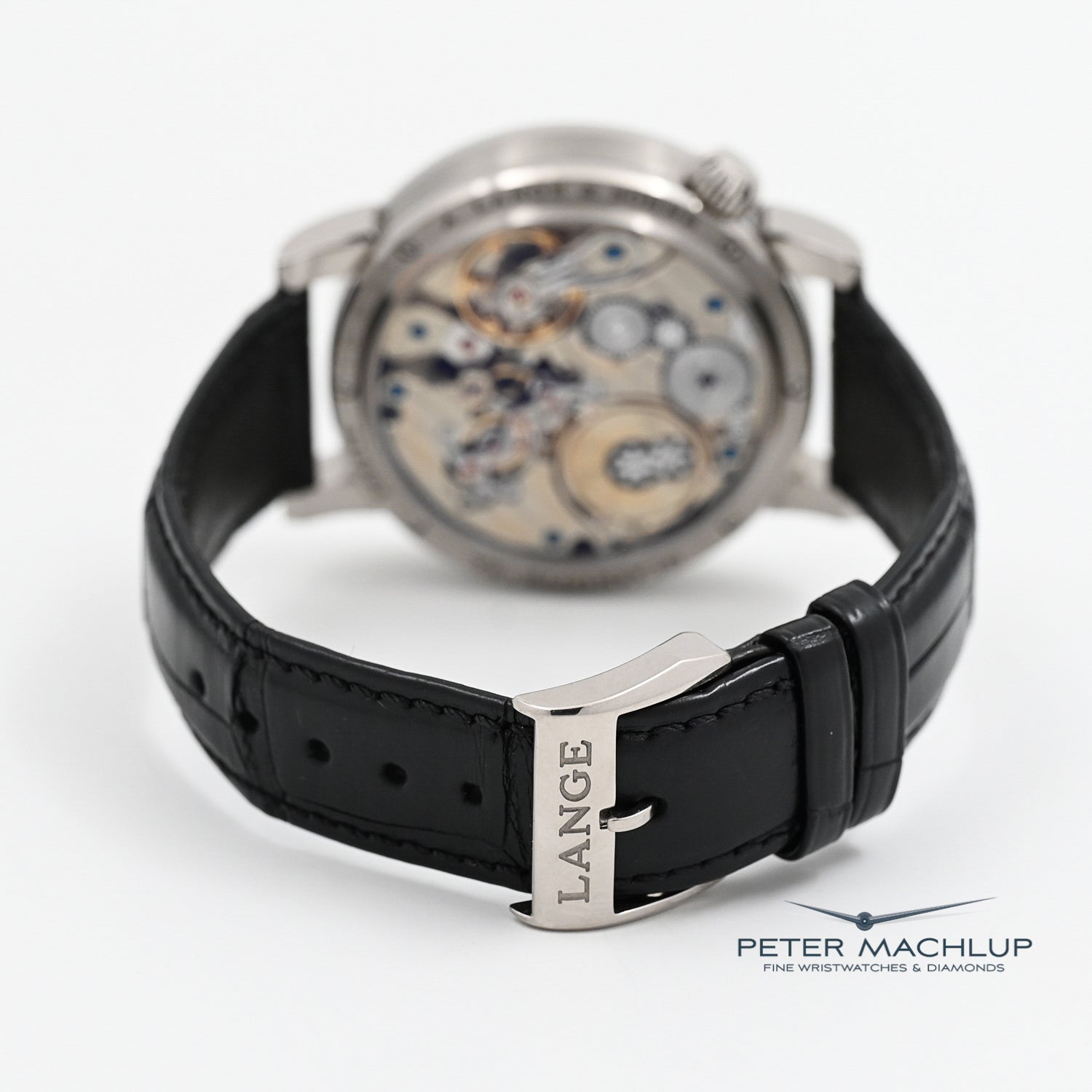 Luxury A. Lange & Söhne Zeitwerk Men's Watch - Genuine Leather Strap - German Precision Timepiece for Business & Formal Occasions