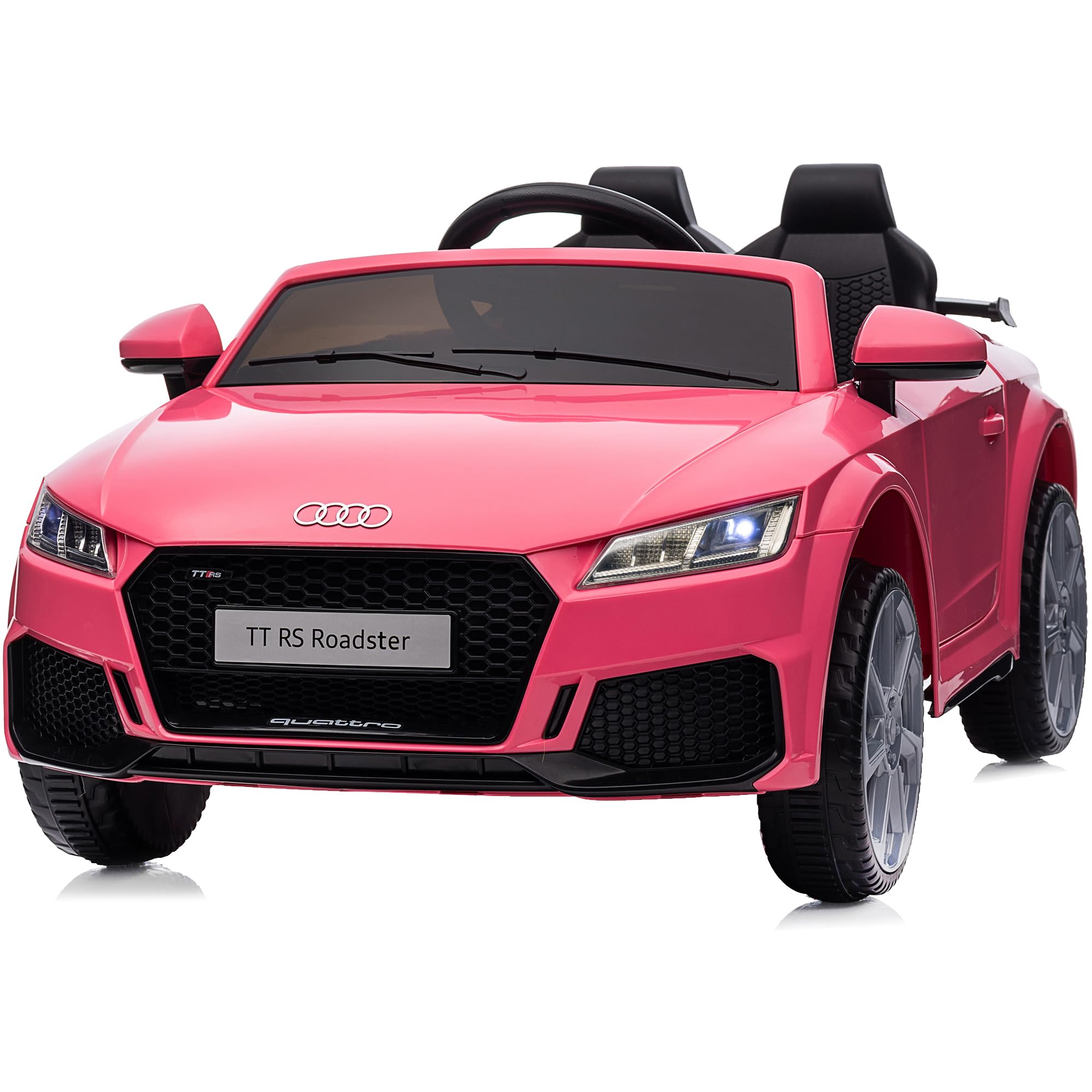 Licensed Audi Electric Kids Car - 12V Battery-Powered Ride-On Toy for Toddlers with Parental Remote Control, Pink - Perfect for Indoor Play, Outdoor Adventures & Birthday Gifts