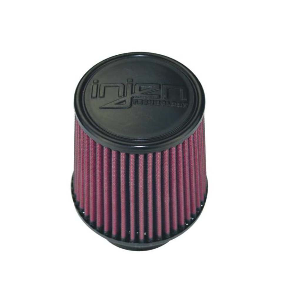 INJEN X1017BR 8-Layer Oiled Cotton Gauze Performance Air Filter (Black/Red) - High Flow Replacement for Cars, Trucks & SUVs - Improves Engine Airflow & Acceleration
