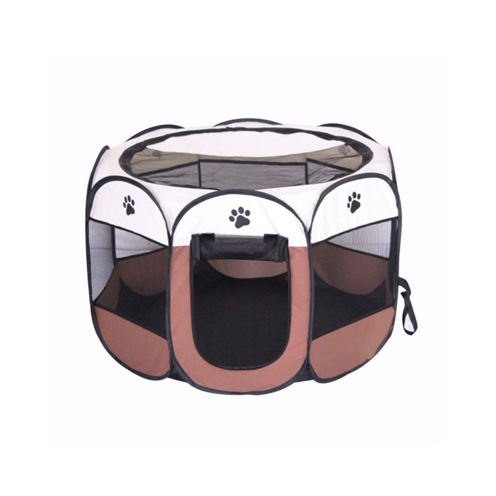 BODISEINT Foldable Portable Pet Playpen - Indoor & Outdoor Dog Playpen for Puppies, Yorkies, Cats & Bunnies | Exercise Pen, Kennel & Playground for Travel, Camping & Home Use