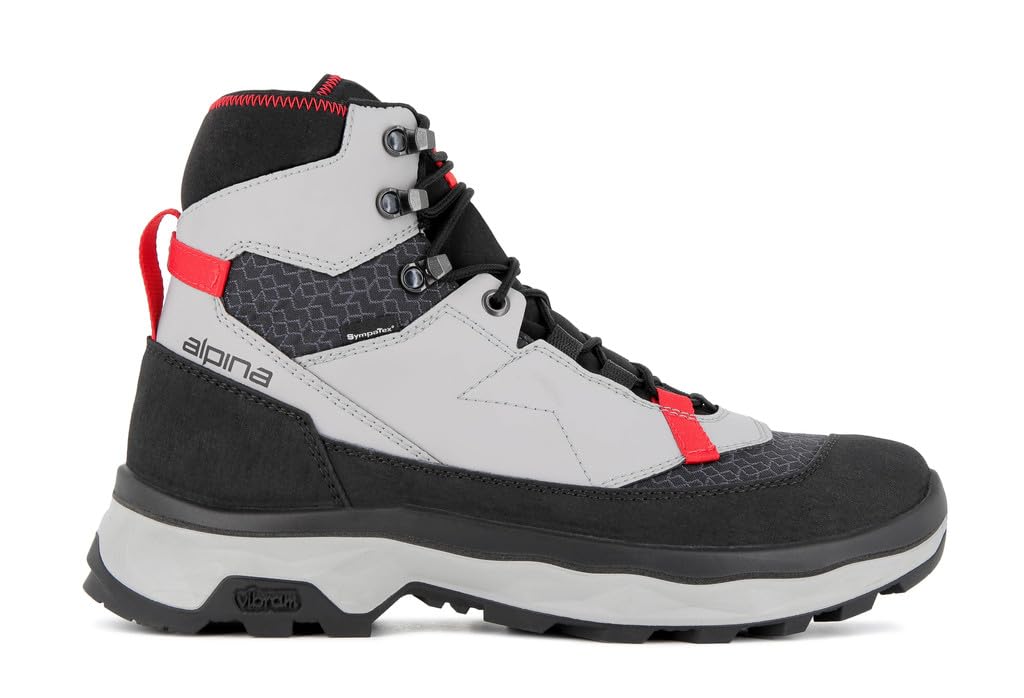 Alpina Men's Waterproof Hiking Boots - Premium Sympatex & Vibram Outdoor Shoes with Microfiber Upper (Made in Europe) - Ideal for Mountain Trekking, Backpacking & Winter Adventures