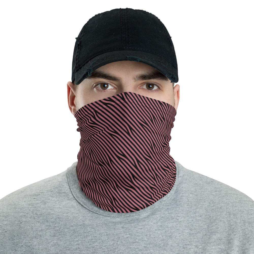 Rose Gold Pattern Women's Neck Gaiter - Fashionable Face Covering Scarf for Outdoor Activities, Running, Hiking & Winter Warmth