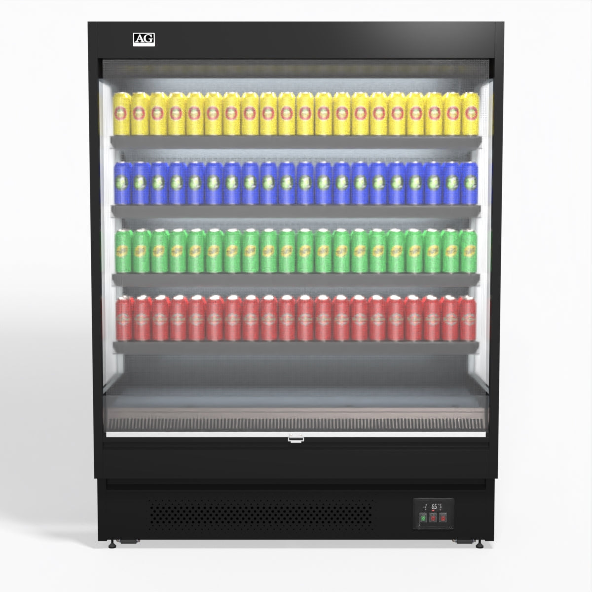 AG 1524mm Commercial Open Multi-Deck Display Refrigerator for Supermarkets - Ideal for Grocery Stores, Convenience Stores & Retail Food Display