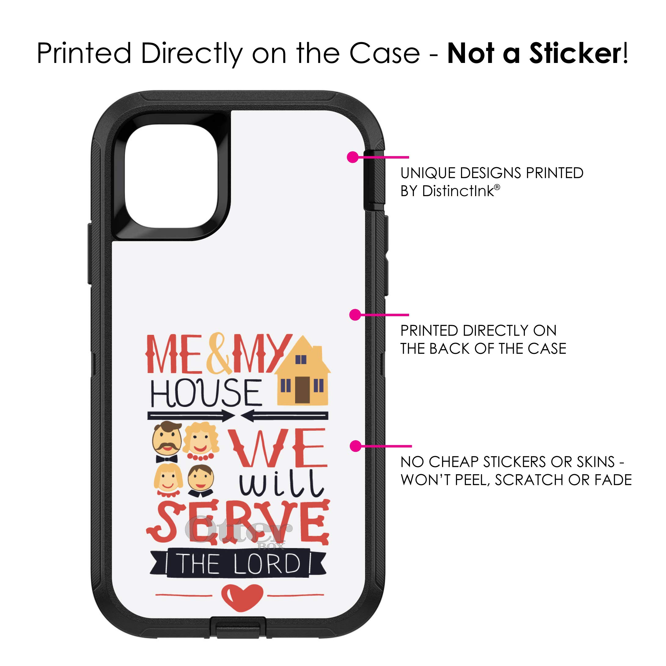 DistinctInk iPhone 11 Pro Case (5.8 Inch) - Durable Protective Cover with Shock Absorption, Compatible with OtterBox Defender - Perfect for Outdoor Activities, Work & Daily Use - Religious Inspirational Design 