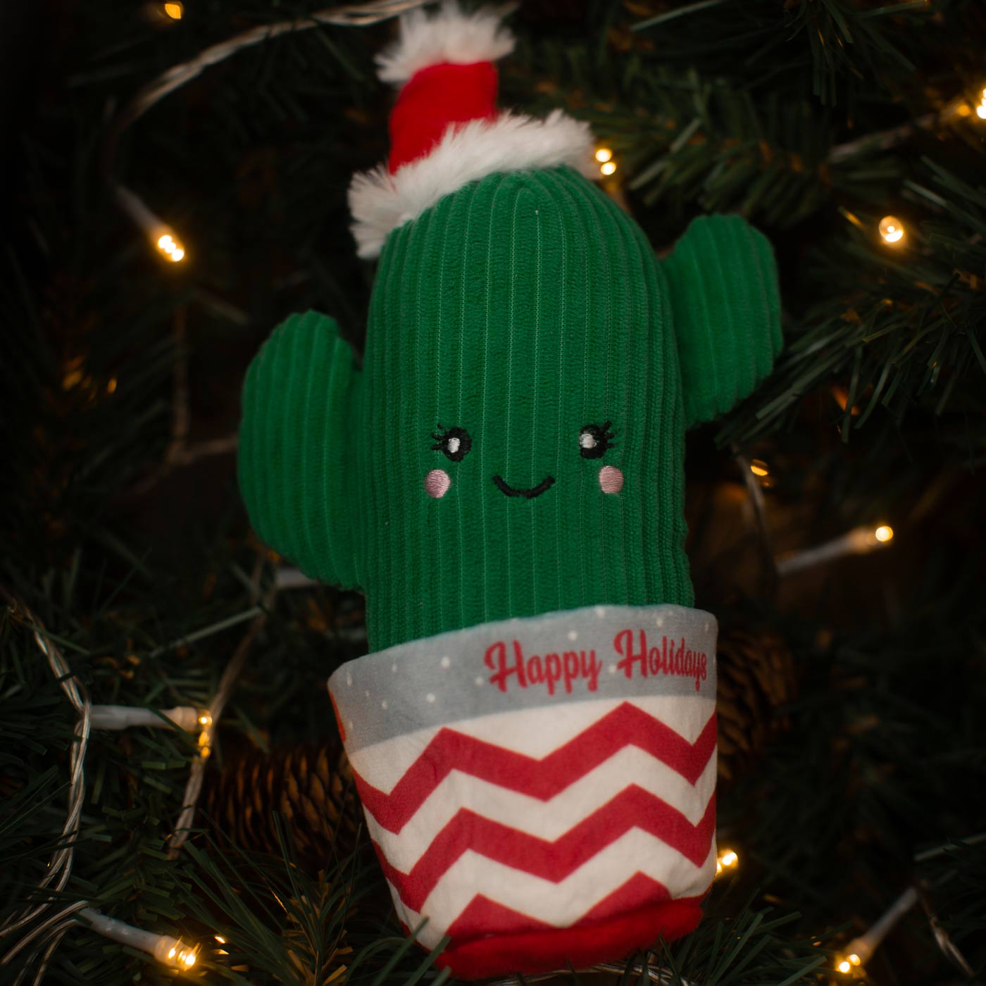 KONG Holiday Wrangler Cactus Dog Toy - Durable Chew Toy for Aggressive Chewers - Christmas & Halloween Pet Gift - Fun Interactive Play for Medium & Large Dogs - Perfect for Indoor & Outdoor Activities