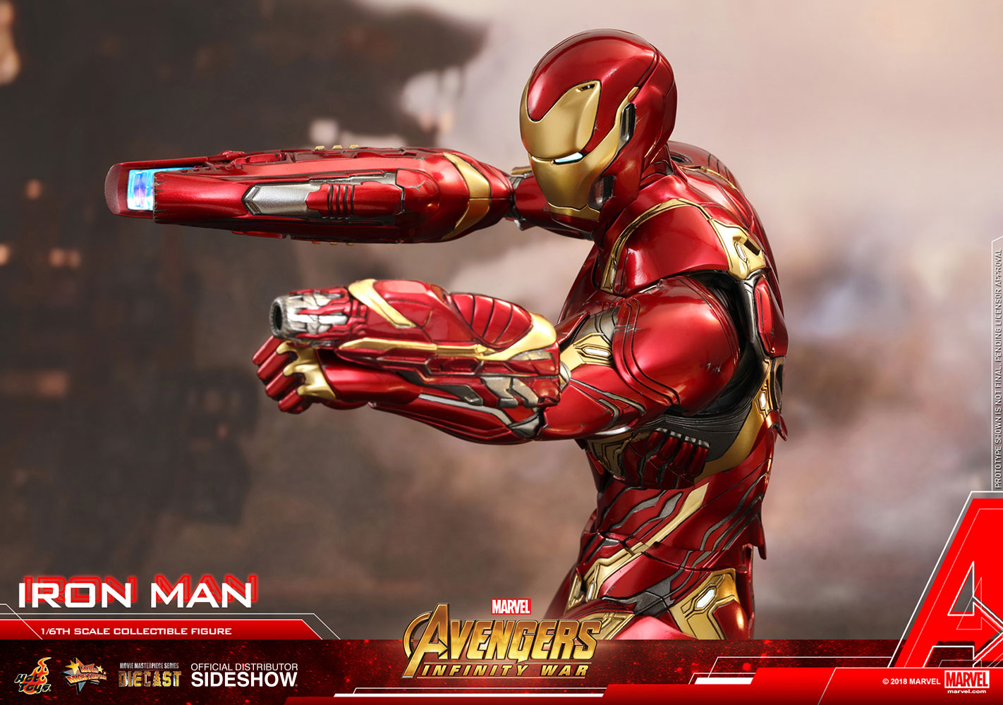 Hot Toys Marvel Avengers Infinity War Iron Man Mark L 50 Diecast 1/6 Scale Collectible Action Figure - Perfect for Display, Gifts & Marvel Fans Collection