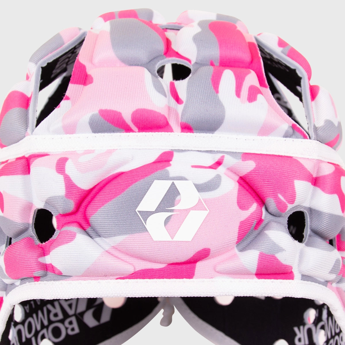 Body Armour Kids Ventilator Rugby Headguard - Pink Camo Design for Youth Rugby Protection | Perfect for Training & Matches