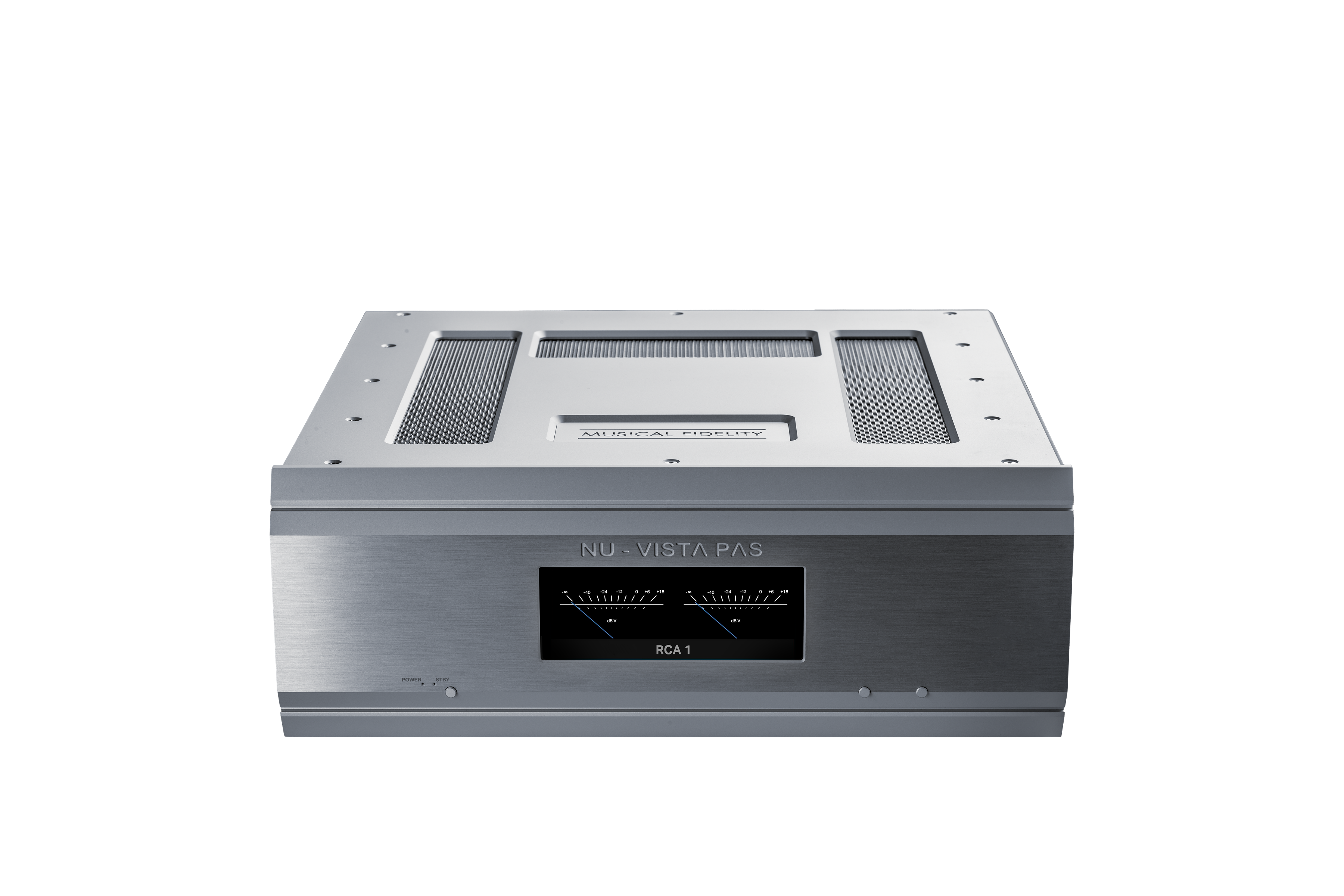 Musical Fidelity Nu Vista PAS Fully Balanced Discrete Stereo Power Amplifier with Separate PSU - High-End Audio System for Home Theater & Music Listening