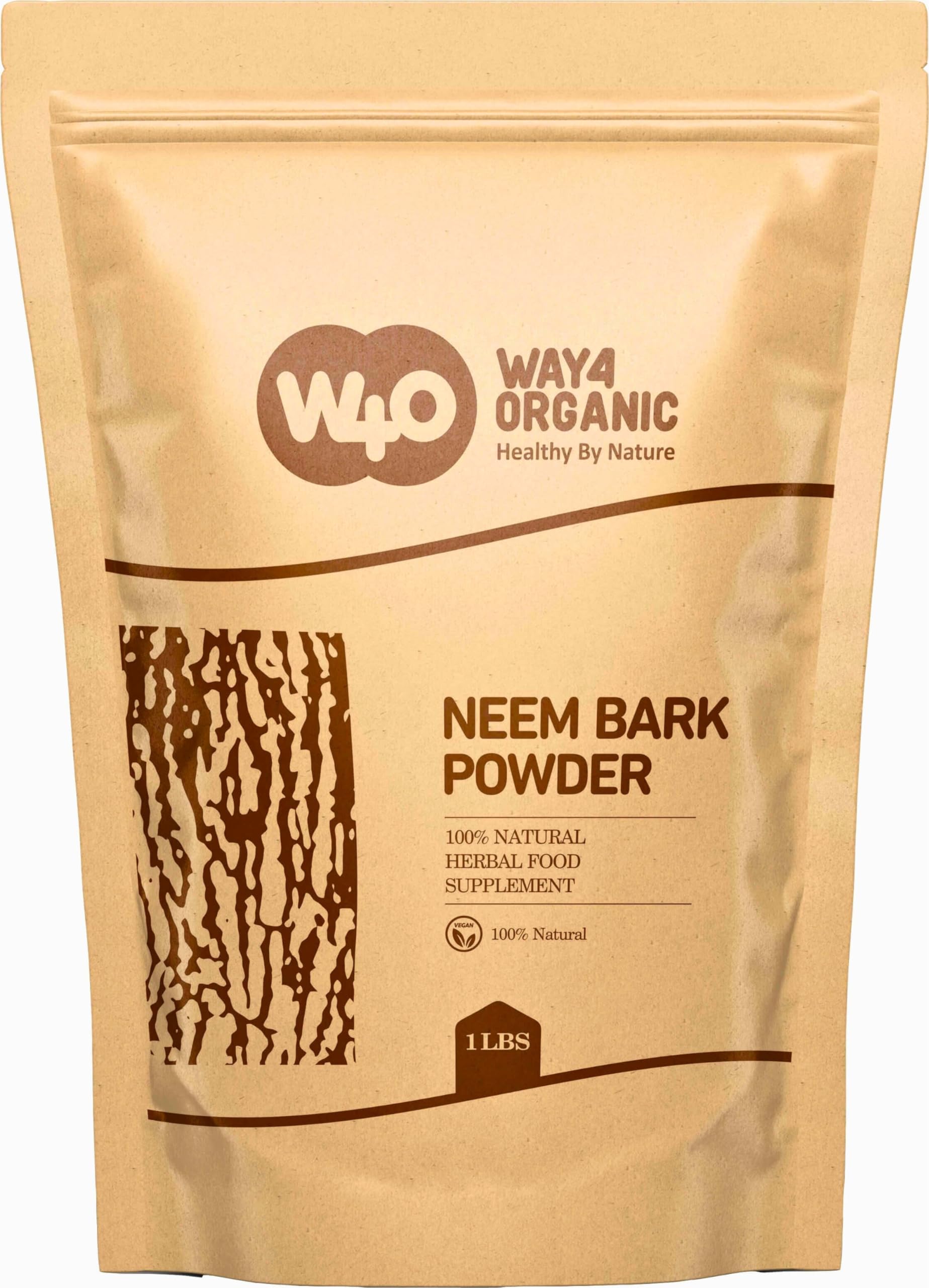 Organic Neem Bark Powder 16 Oz (1 lb) Pack of 2 - Natural Tooth Powder for Dental Care & Digestion Support - Herbal Remedy for Oral Hygiene, Gum Health & Detox - Perfect for Ayurvedic Routine & DIY Toothpaste