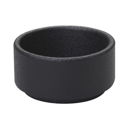 Ariane 922525 Artisan Ramekin Set - 12-Pack 2.2 oz Black Dazzle Ceramic Baking Dishes for Crème Brûlée, Soufflés & Desserts | Perfect for Restaurants, Catering & Home Baking