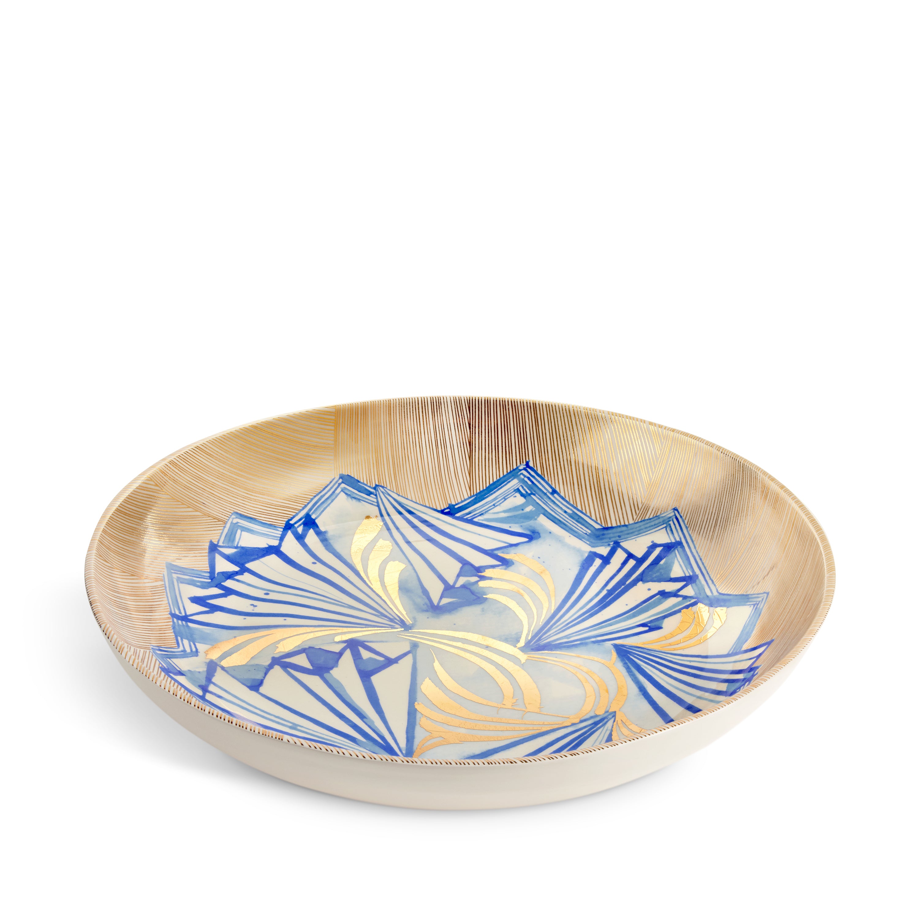 Ruan Hoffmann Large Coupe Bowl - Handcrafted Ceramic Serving Bowl for Salads, Pasta & Desserts | Elegant Tableware for Dining & Entertaining