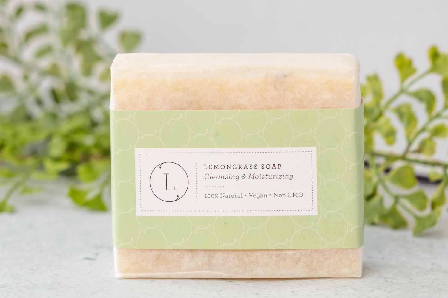 2 Pack Organic Lemongrass Soap Bar - Handmade Natural Body Soap for Dry & Sensitive Skin, Vegan & Cruelty-Free - Perfect for Gifts, Spa Day & Eco-Friendly Bathroom Routine