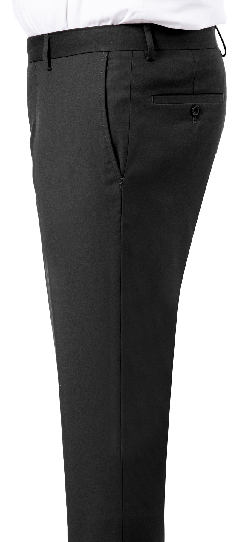 EJ Samuel PR01 Slim Fit Black Dress Pants for Men - Perfect for Office, Business Casual & Formal Occasions