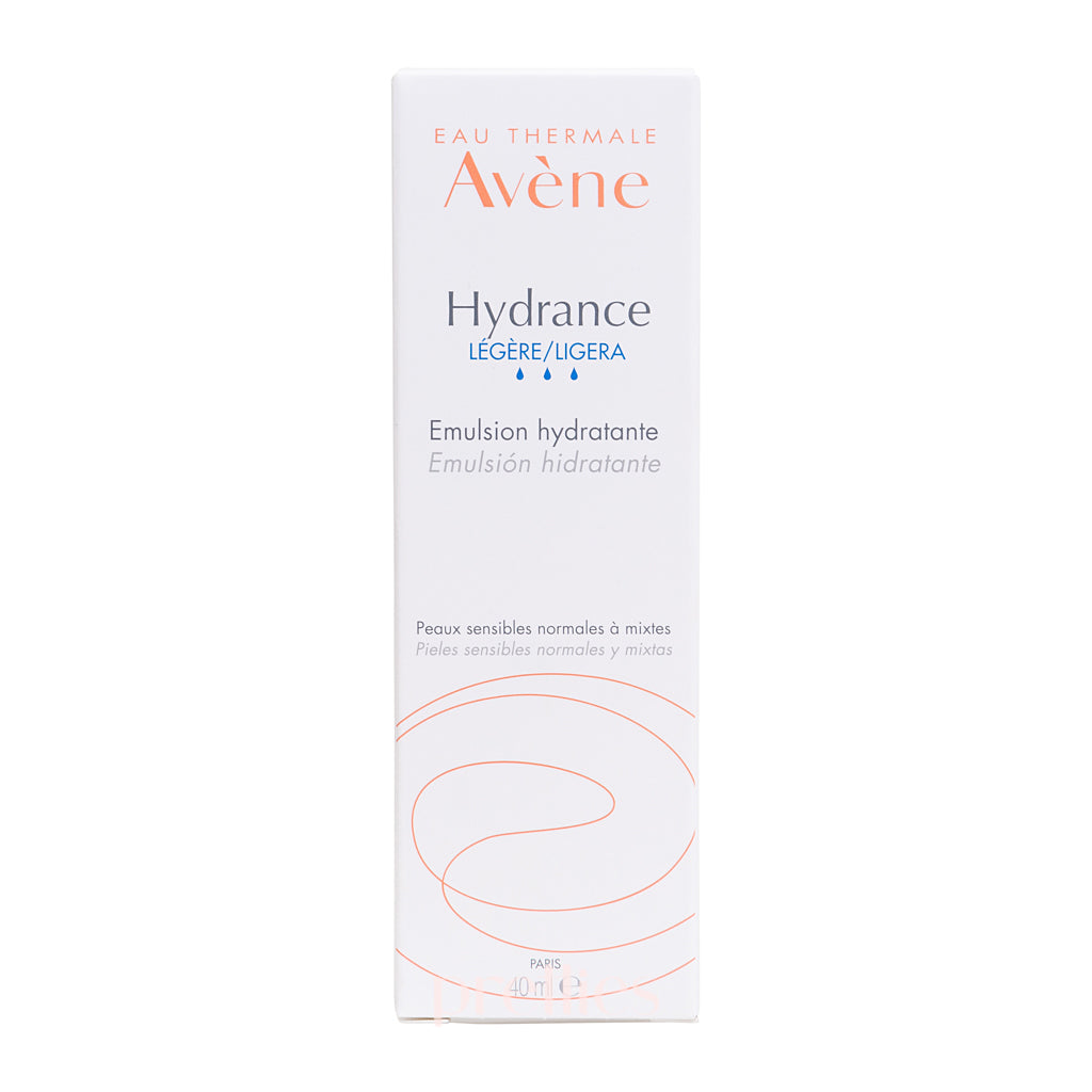 Avene Hydrance LIGHT Hydrating Emulsion 40ml - Oil-Free Moisturizer for Dry & Sensitive Skin | Day & Night Facial Cream for Hydration & Comfort